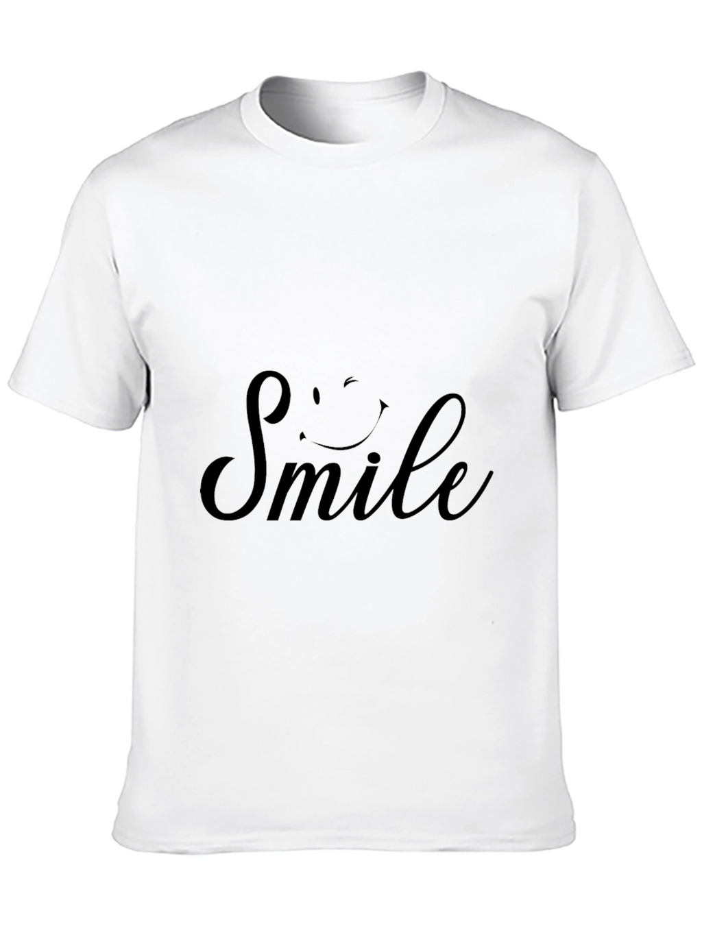 Smile Graphic Print Crew Neck T-Shirt