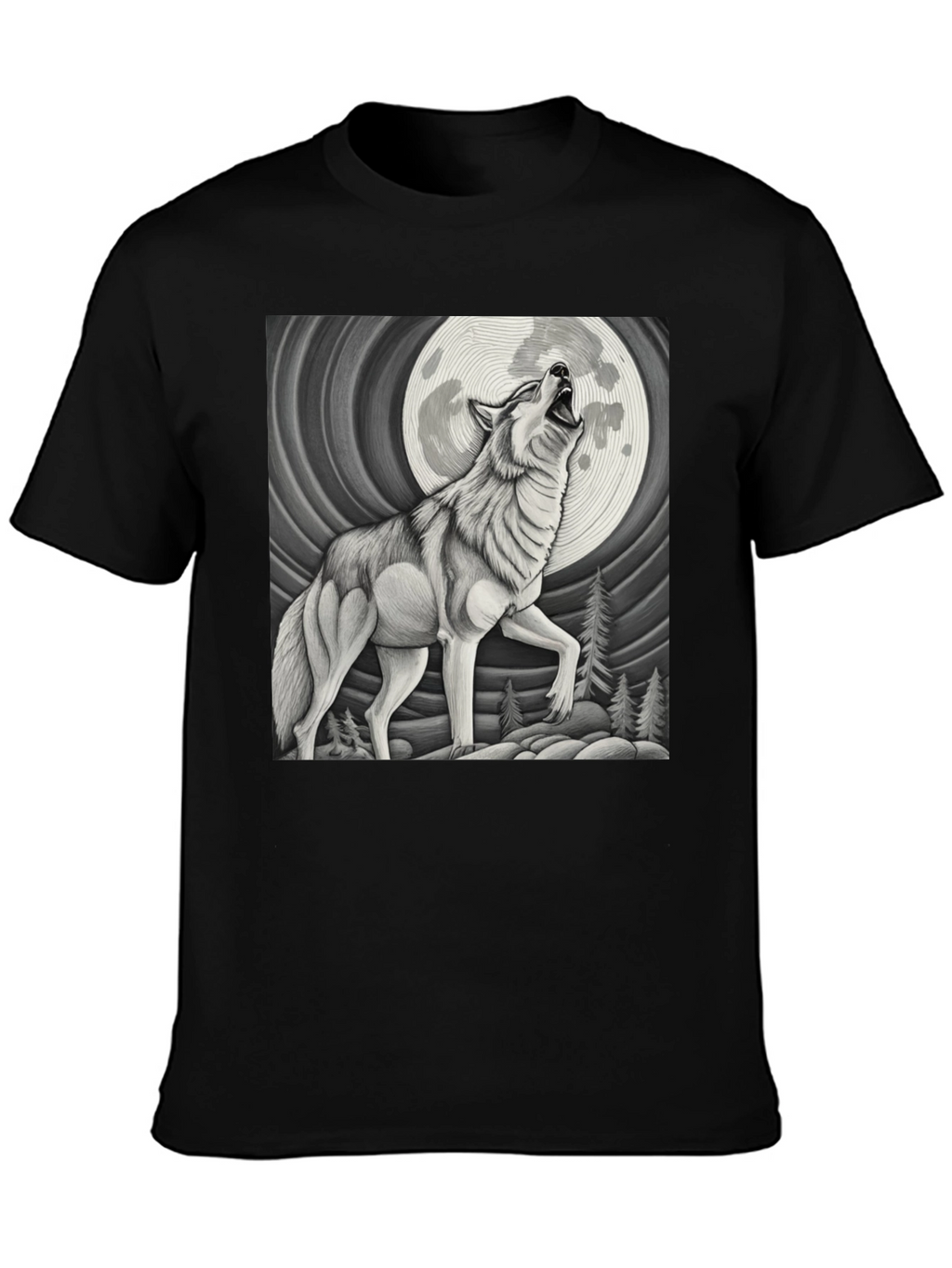 Wolf Moon Graphic T-Shirt