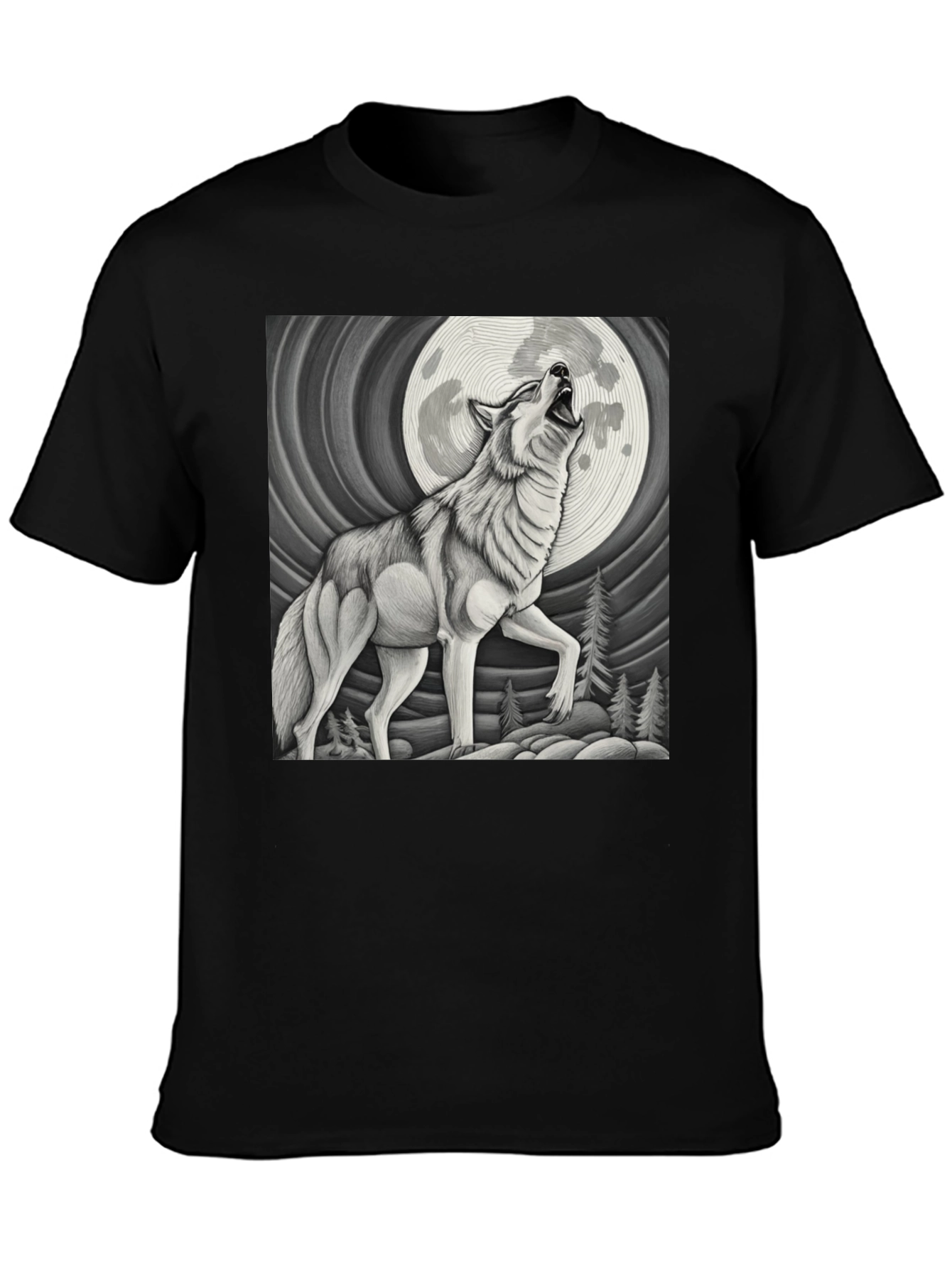 Wolf Moon Graphic T-Shirt