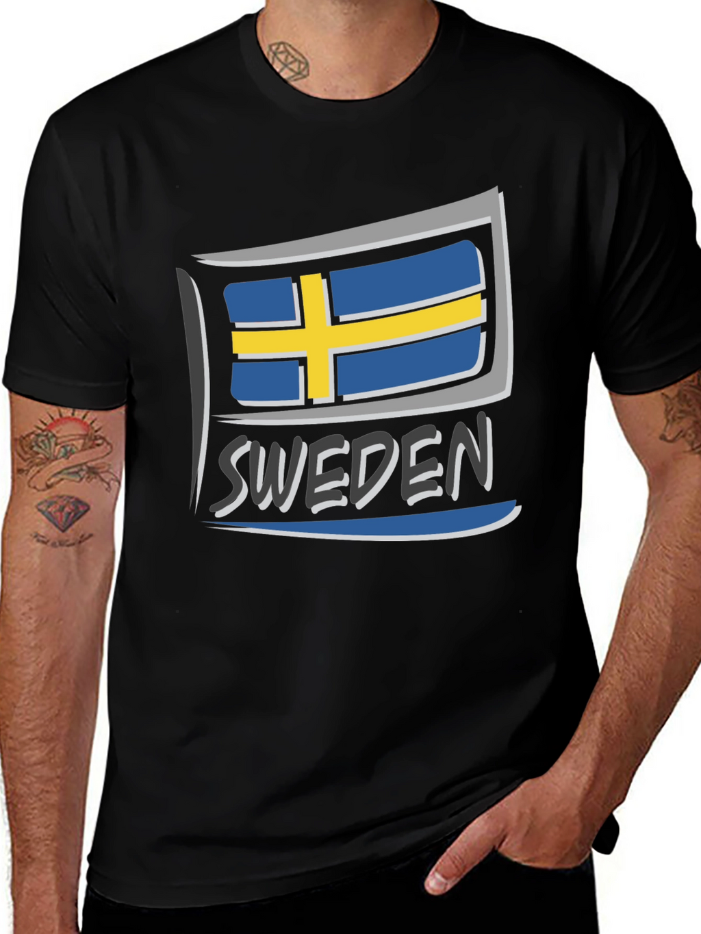 Sweden Flag Graphic T-Shirt