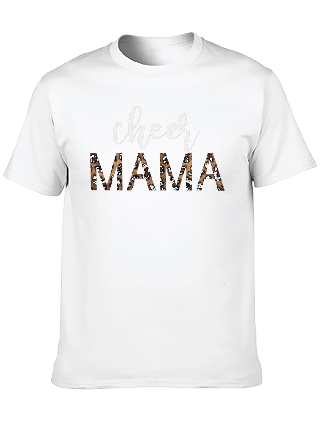 Cheer Mama Leopard Print Graphic Tee