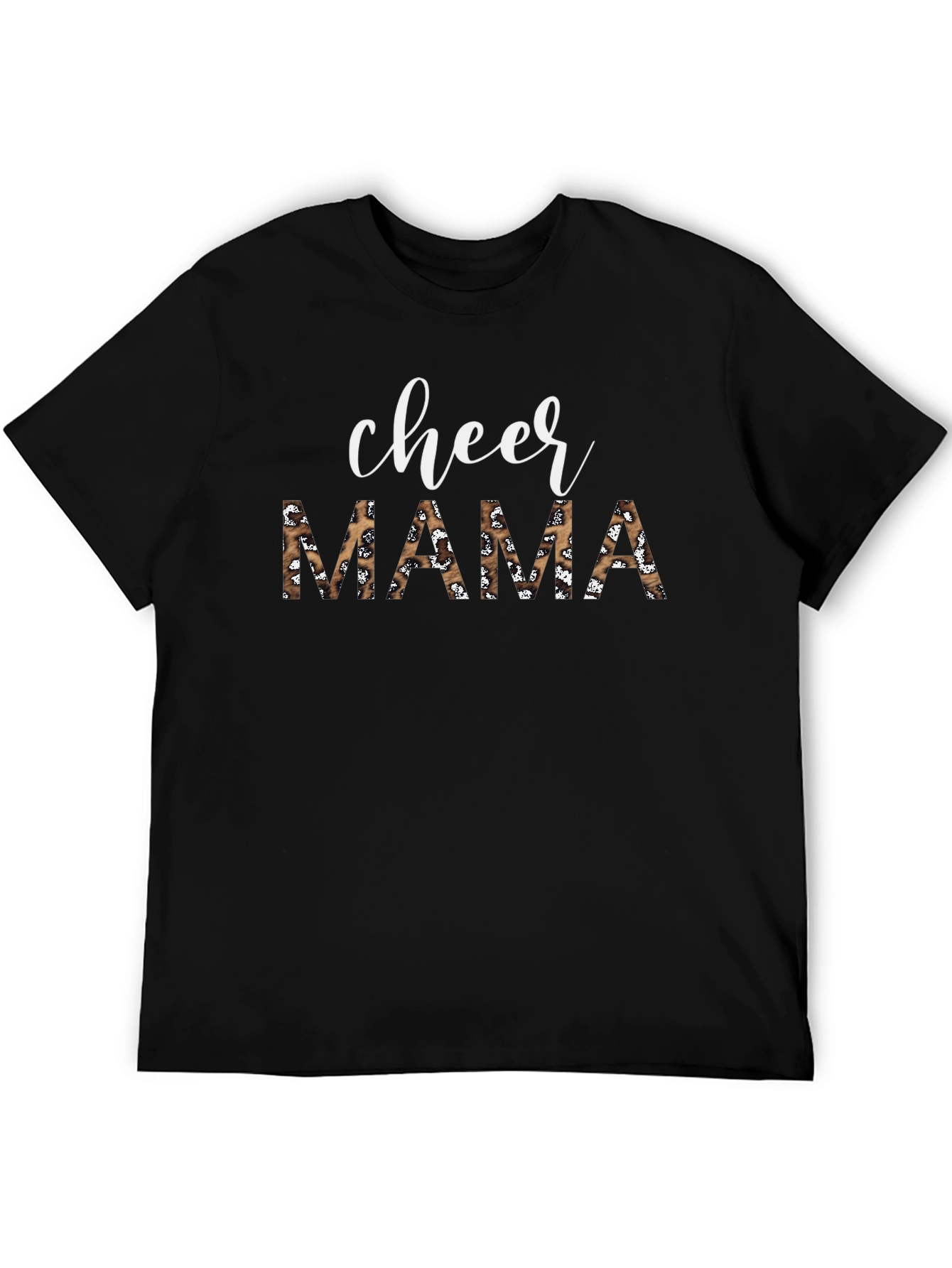 Cheer Mama Leopard Print Graphic Tee