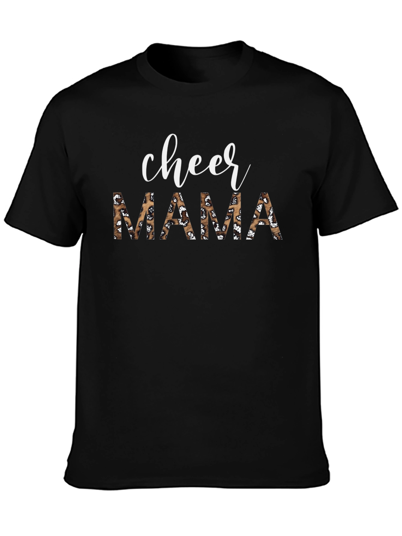 Cheer Mama Leopard Print Graphic Tee