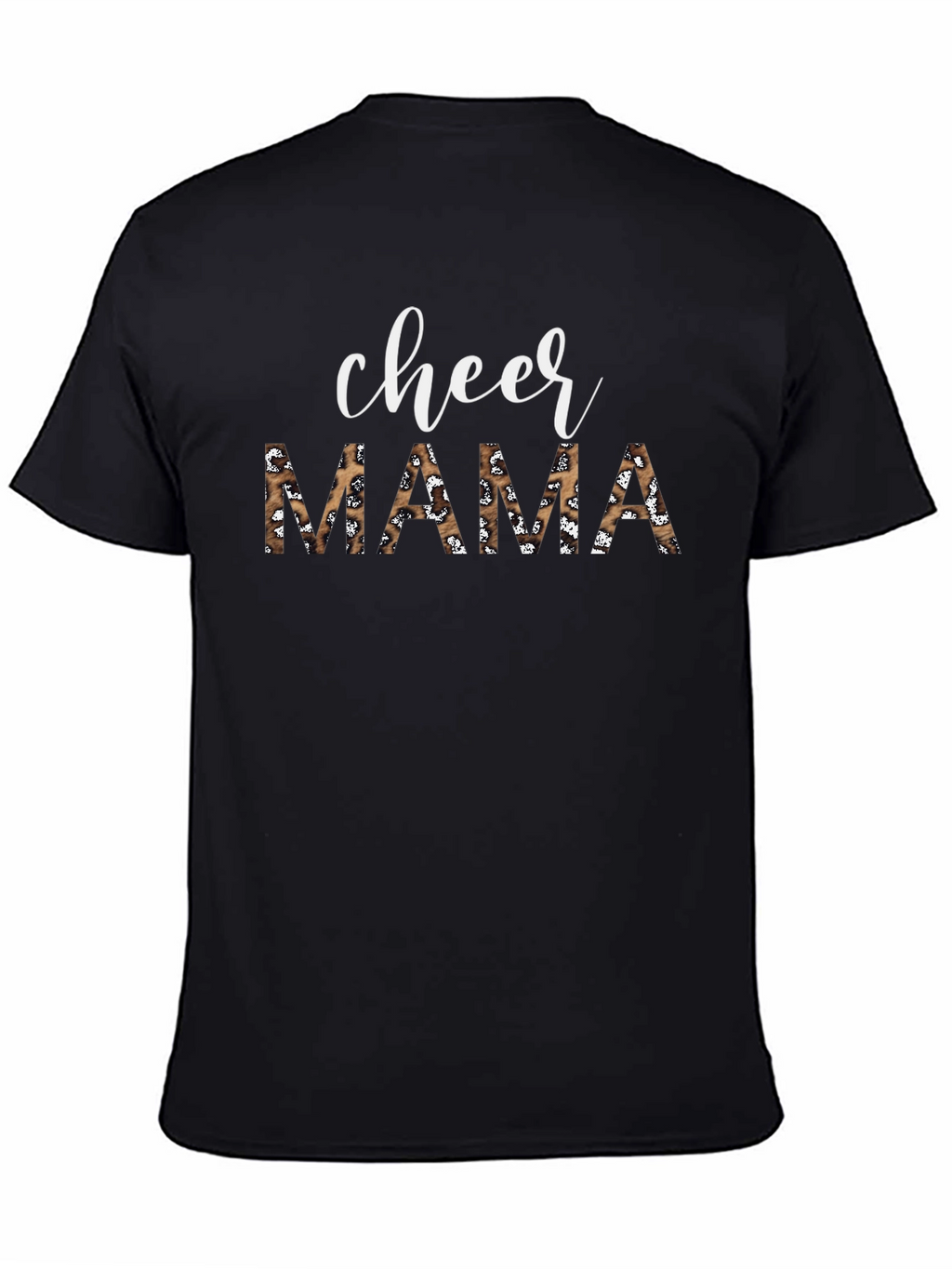 Cheer Mama Leopard Print Graphic Tee