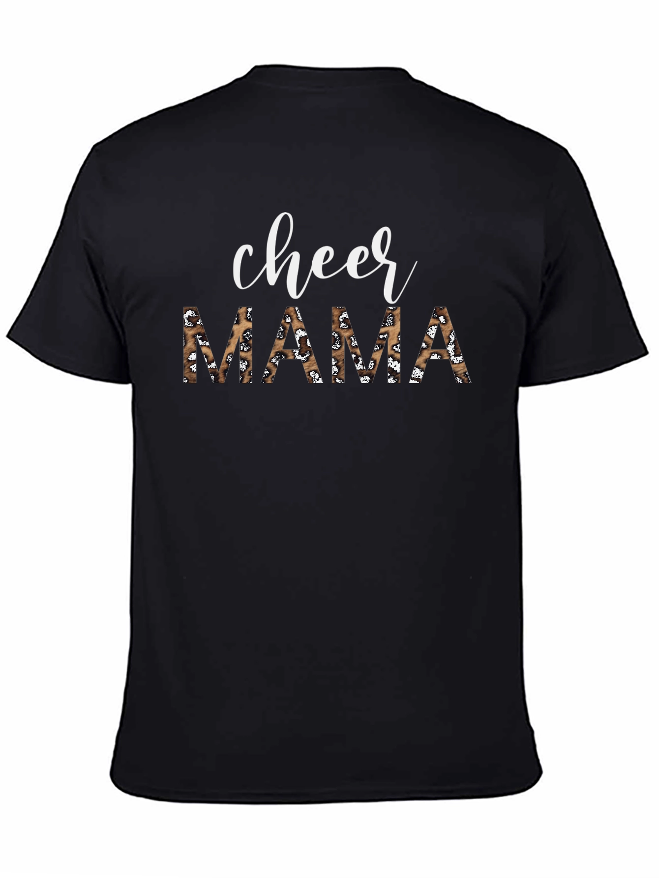 Cheer Mama Leopard Print Graphic Tee