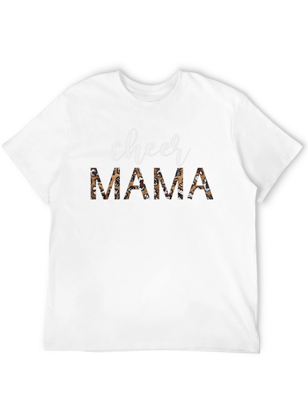Cheer Mama Leopard Print Graphic Tee