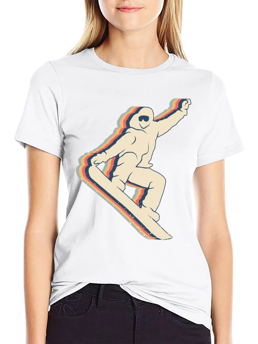 Retro Snowboarder Graphic T-Shirt