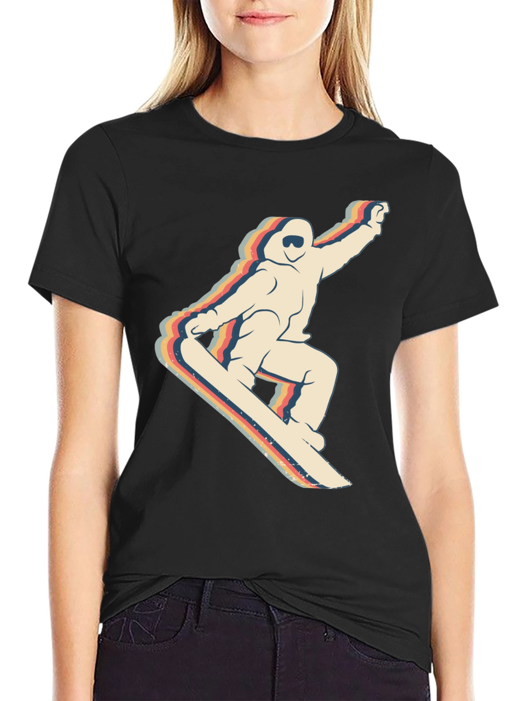 Retro Snowboarder Graphic T-Shirt