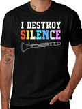 I Destroy Silence Clarinet T-Shirt