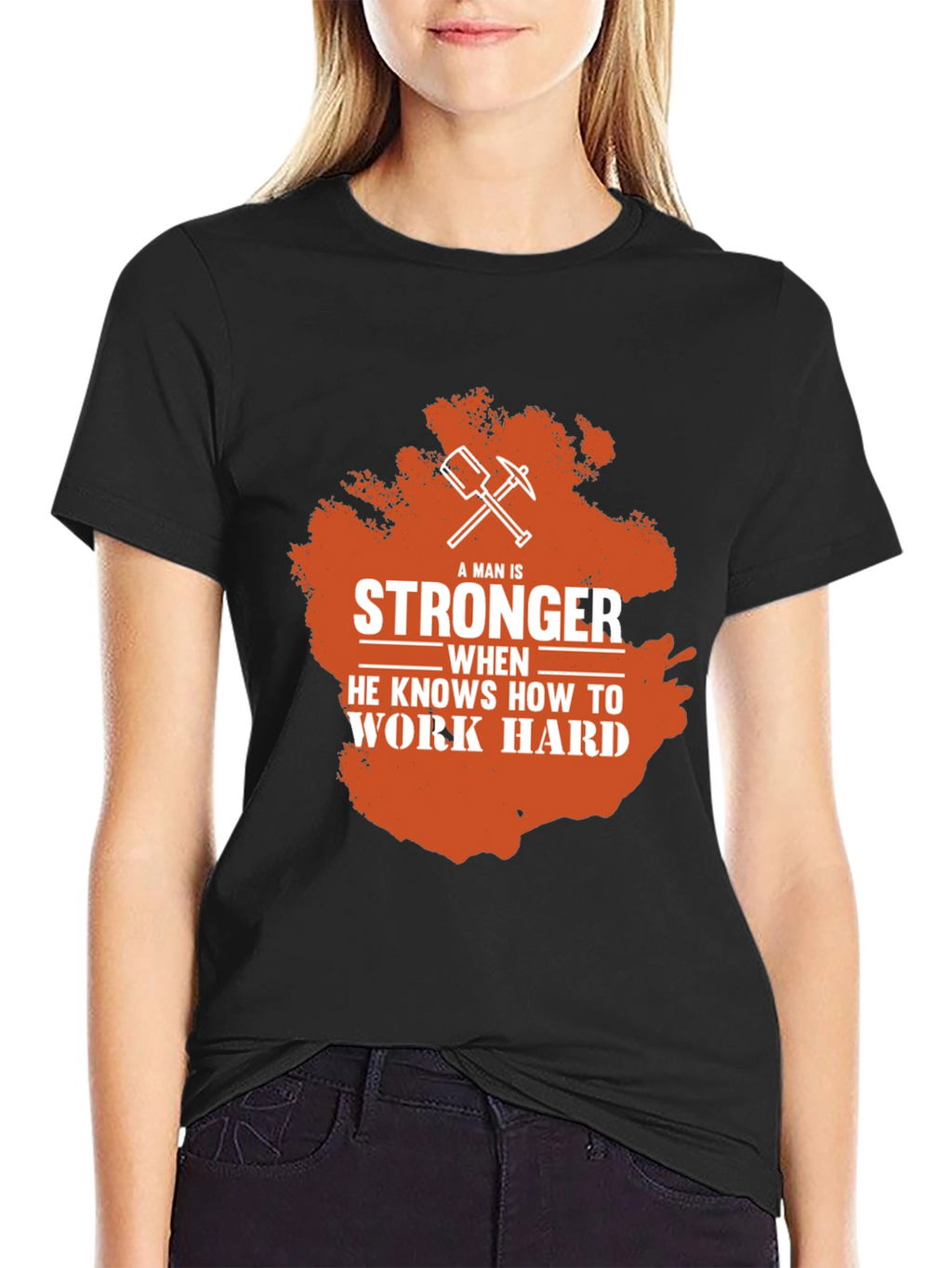 Stronger When You Work Hard Mens T-Shirt