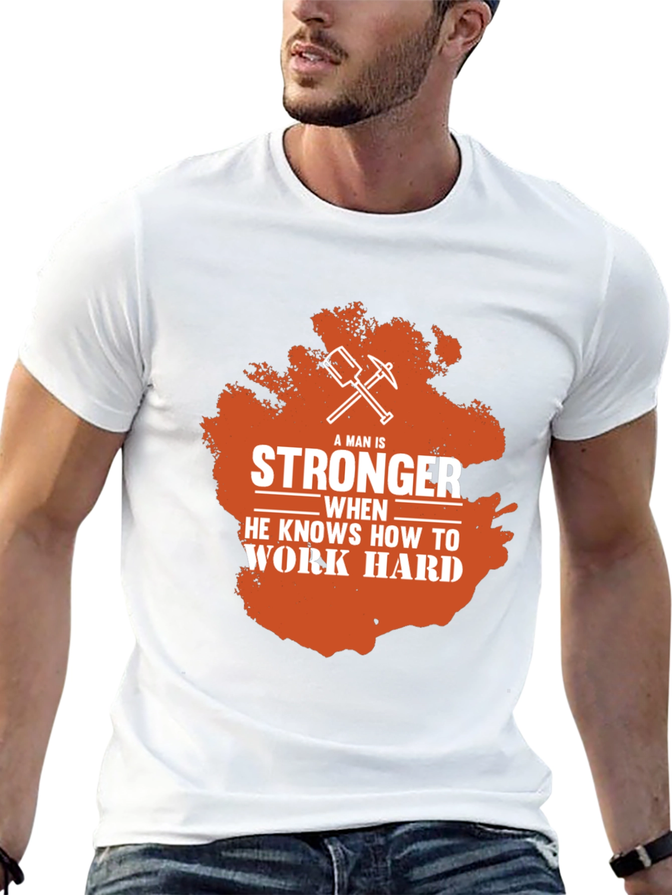 Stronger When You Work Hard Mens T-Shirt