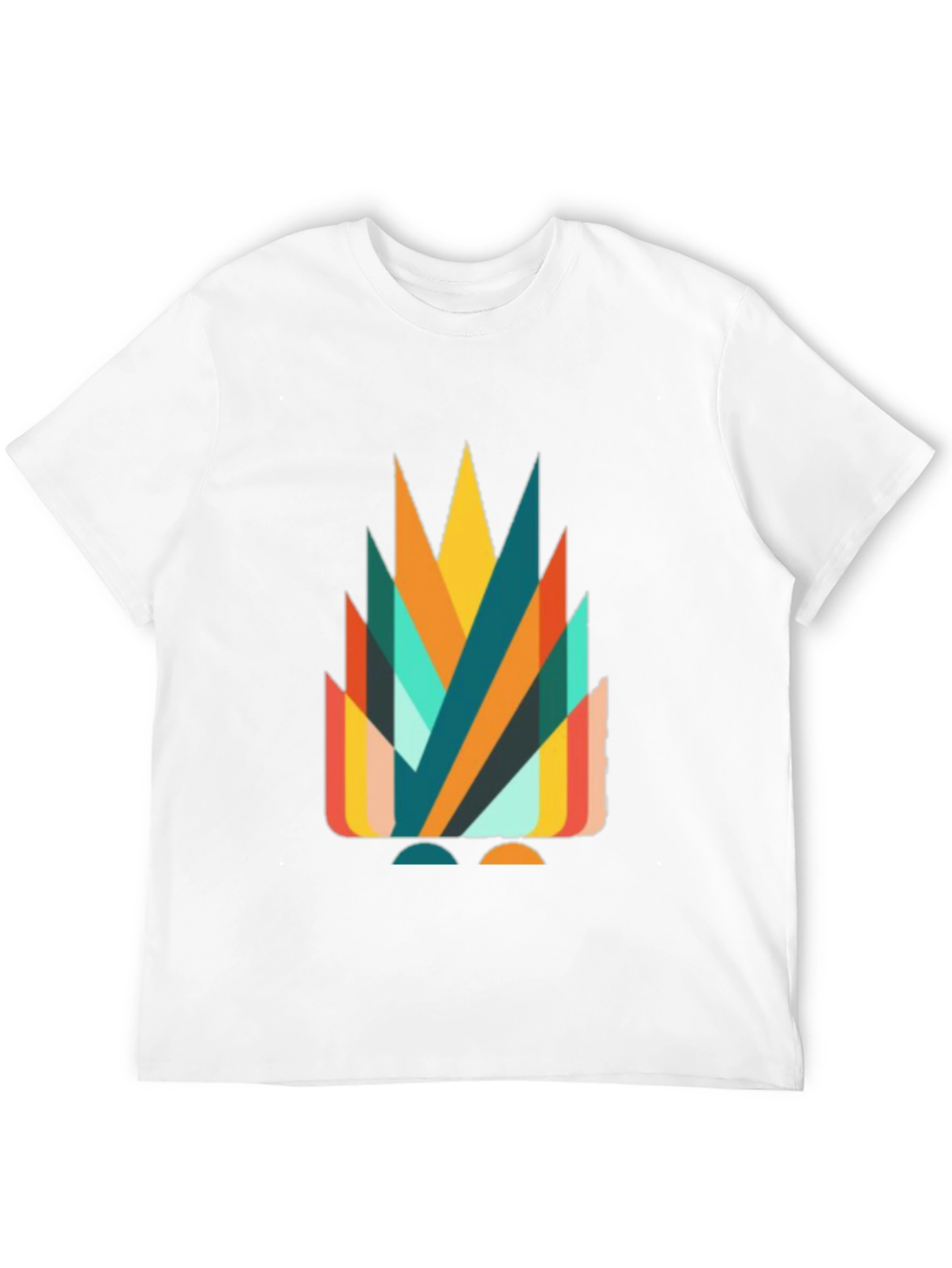 Geometric Abstract Graphic Tee - Stylish Casual Wear