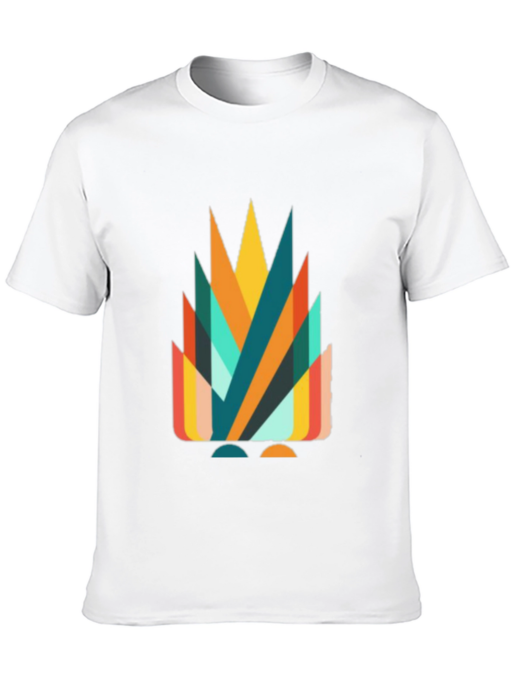 Geometric Abstract Graphic Tee - Stylish Casual Wear