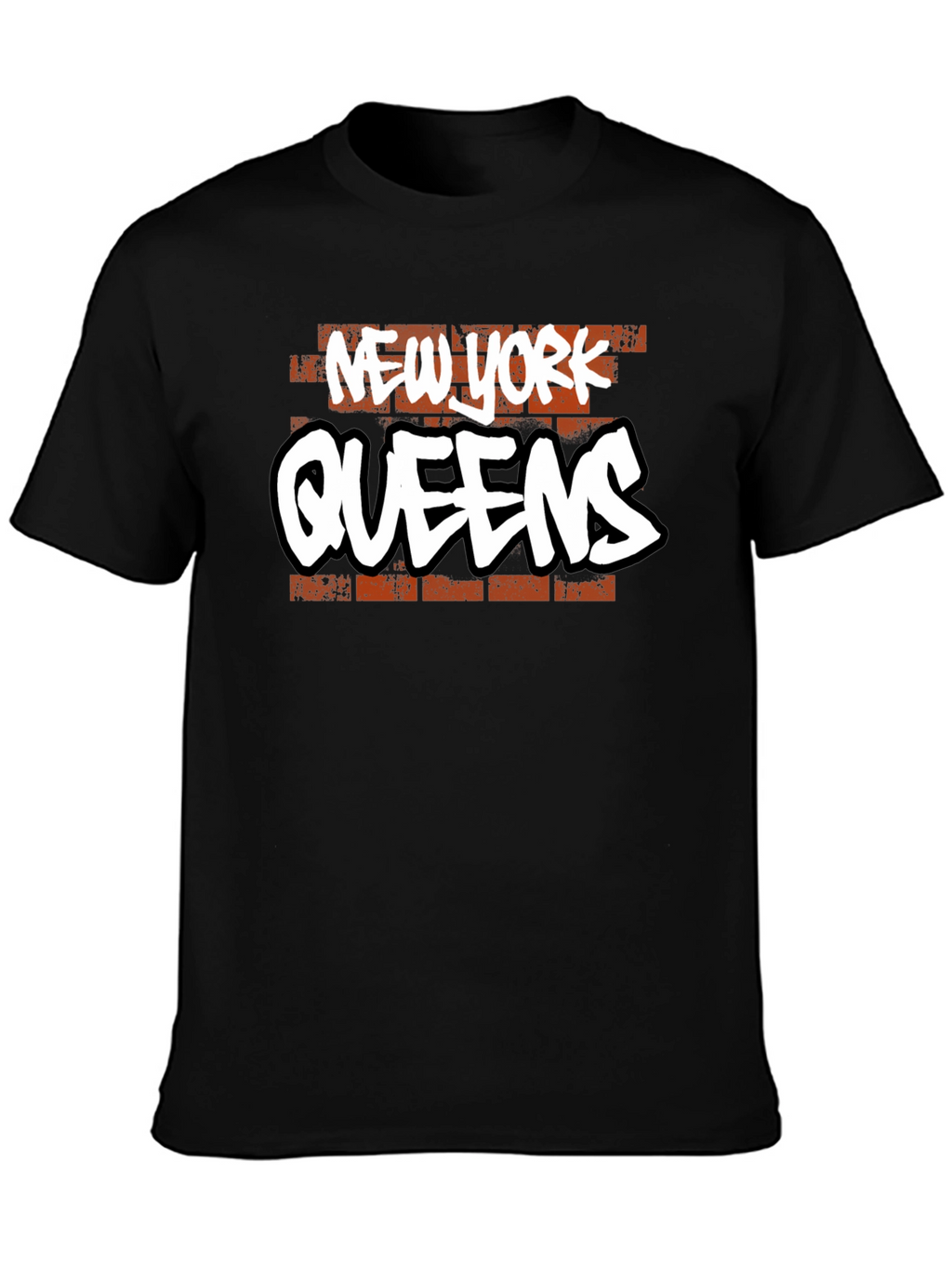 New York Queens Graphic Tee - Black