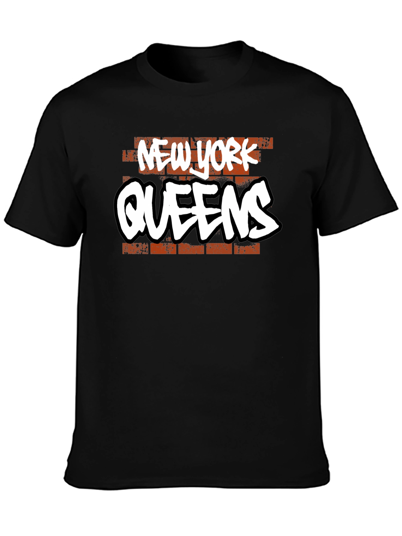 New York Queens Graphic Tee - Black