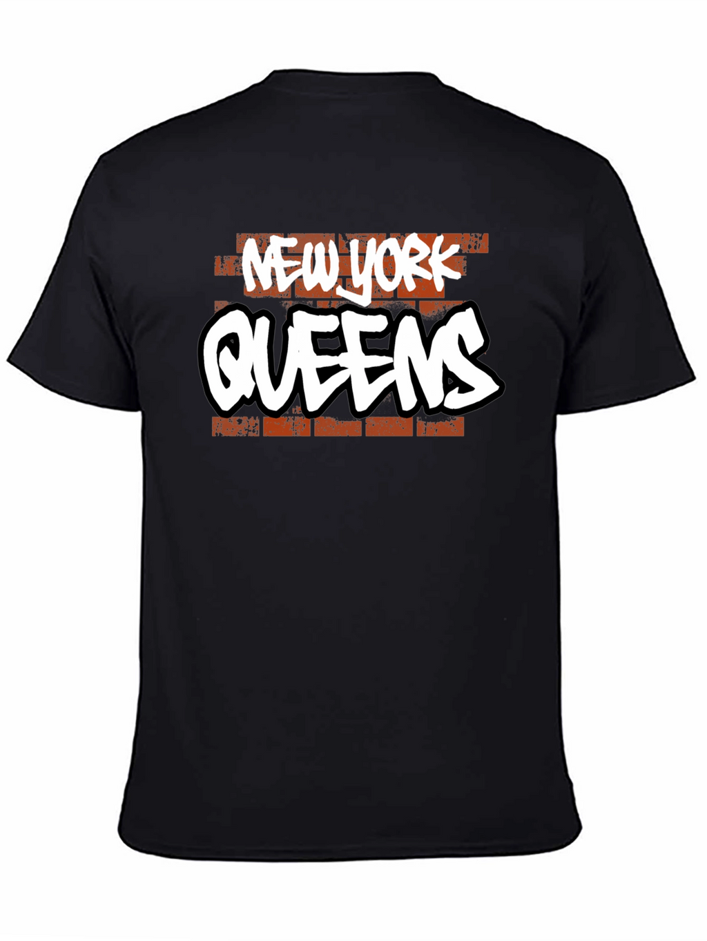 New York Queens Graphic Tee - Black