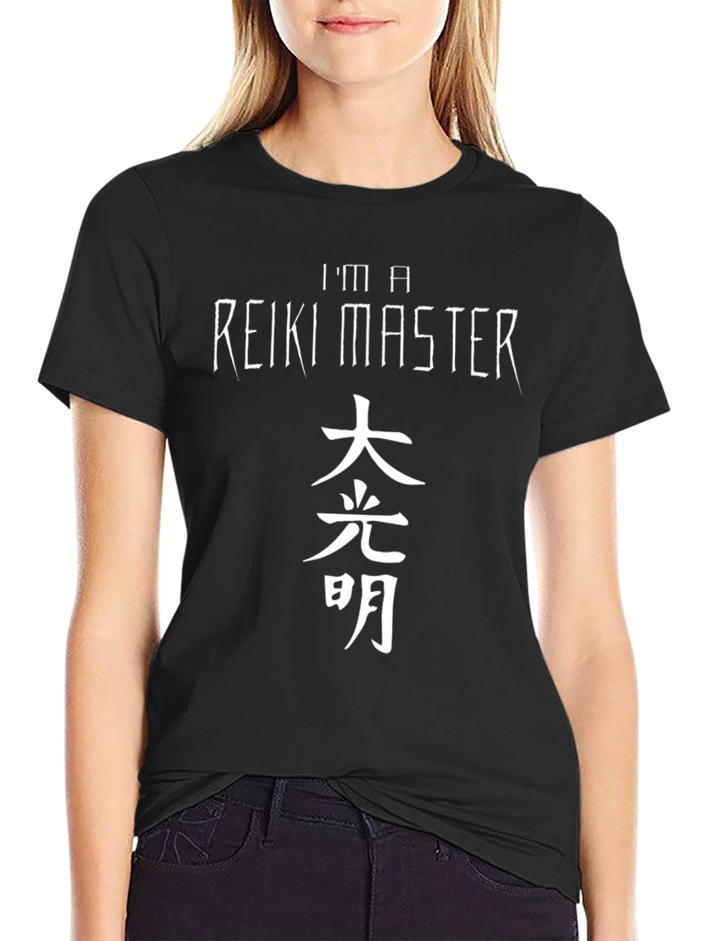 Reiki Master T-Shirt - Japanese Calligraphy Design