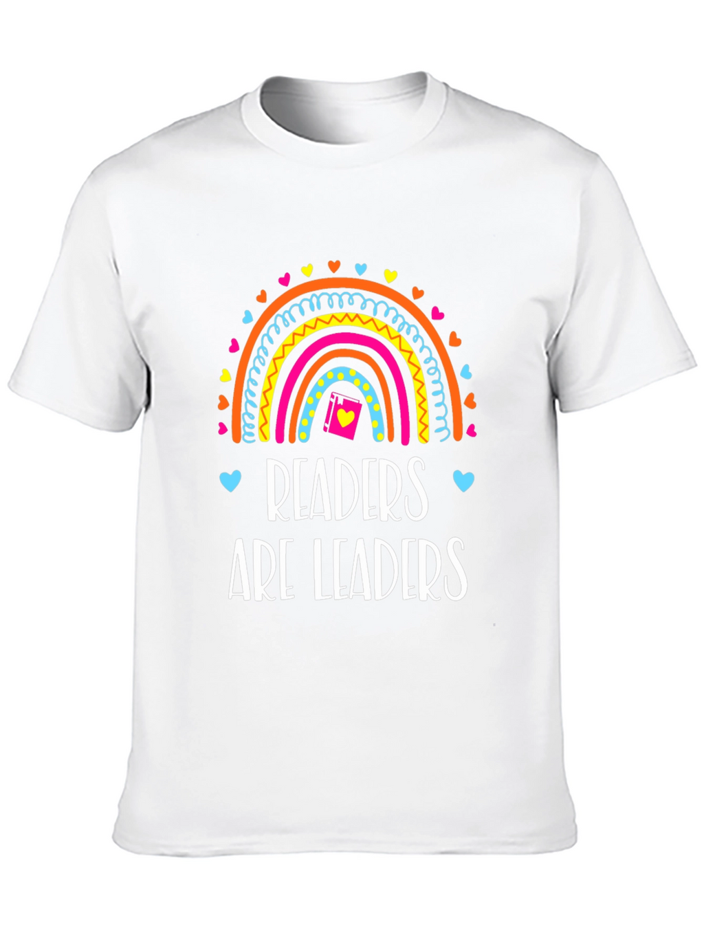 Readers Are Leaders T-Shirt Rainbow Book Tee