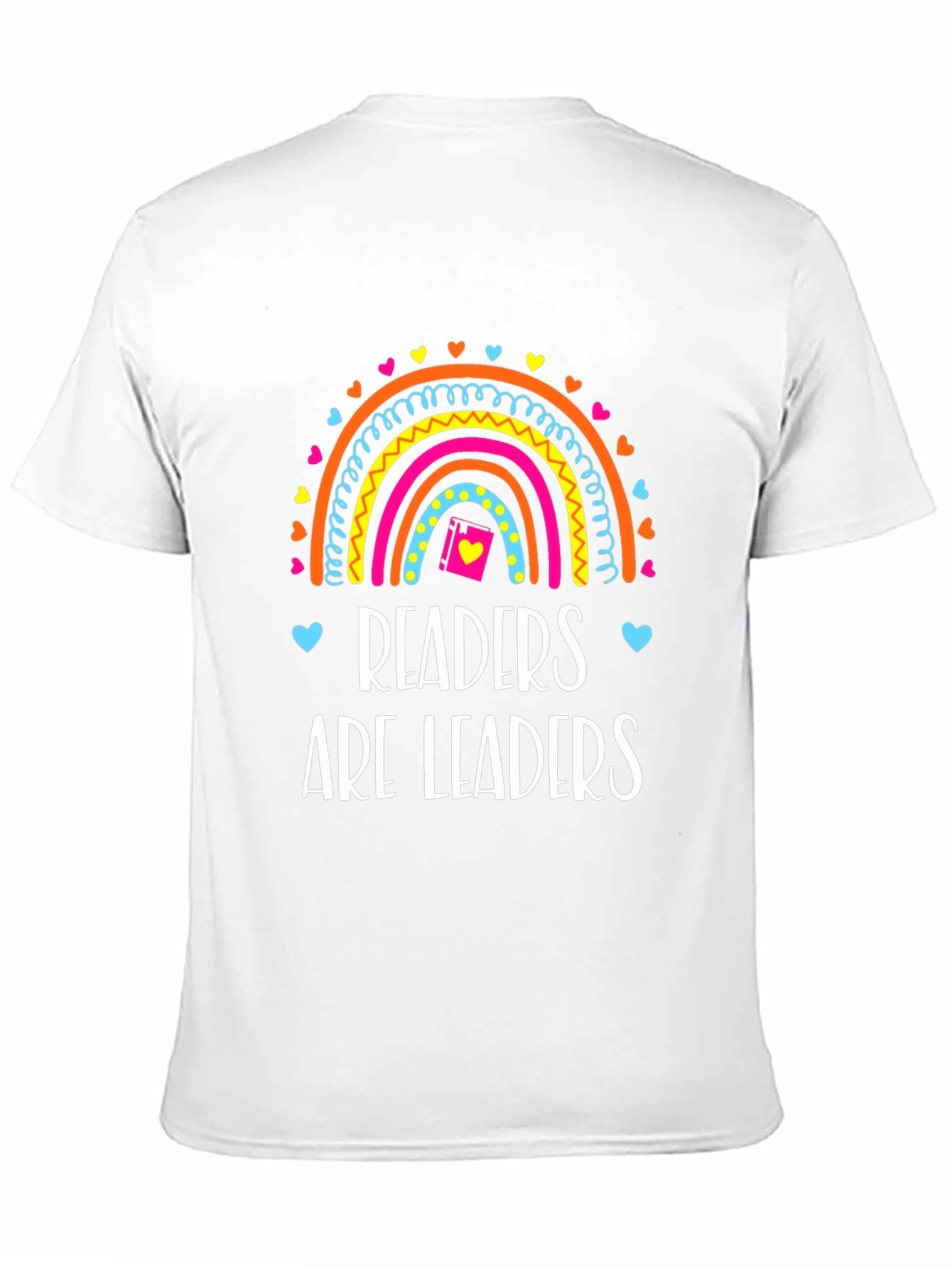 Readers Are Leaders T-Shirt Rainbow Book Tee