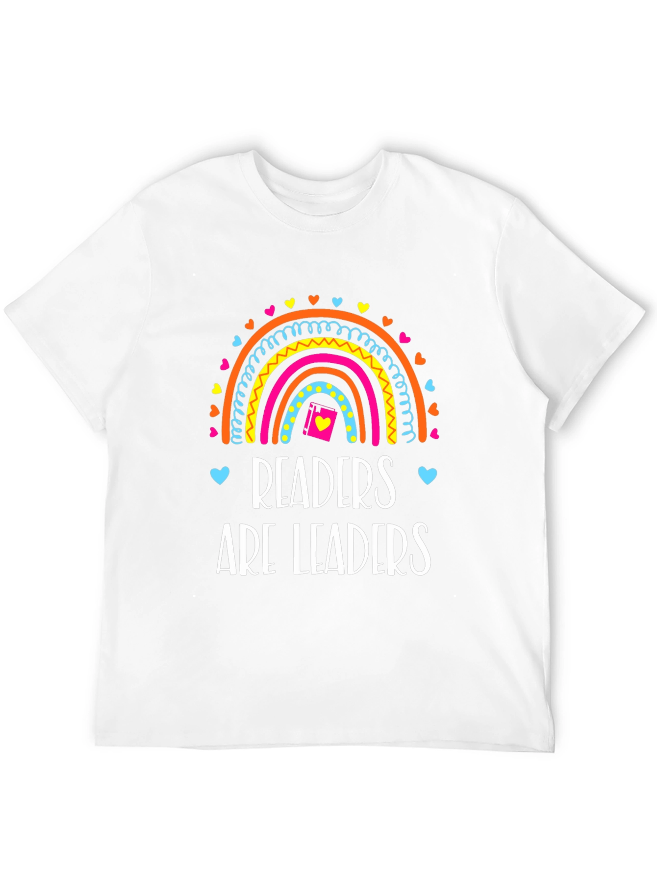 Readers Are Leaders T-Shirt Rainbow Book Tee