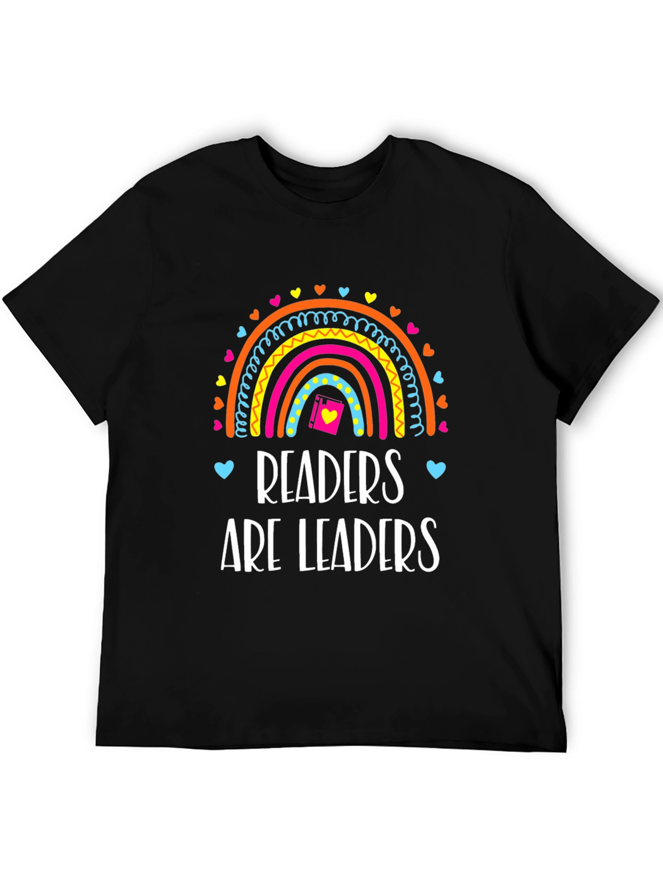 Readers Are Leaders T-Shirt Rainbow Book Tee