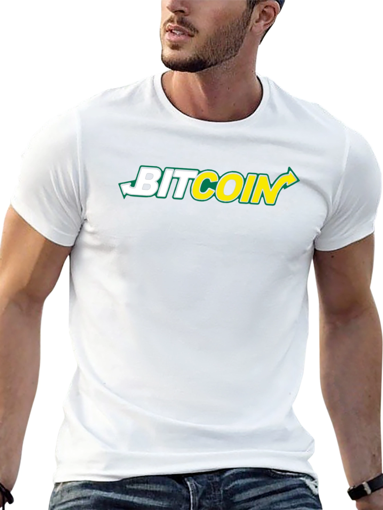 Bitcoin Subway Style T-Shirt - Crypto Fan Apparel