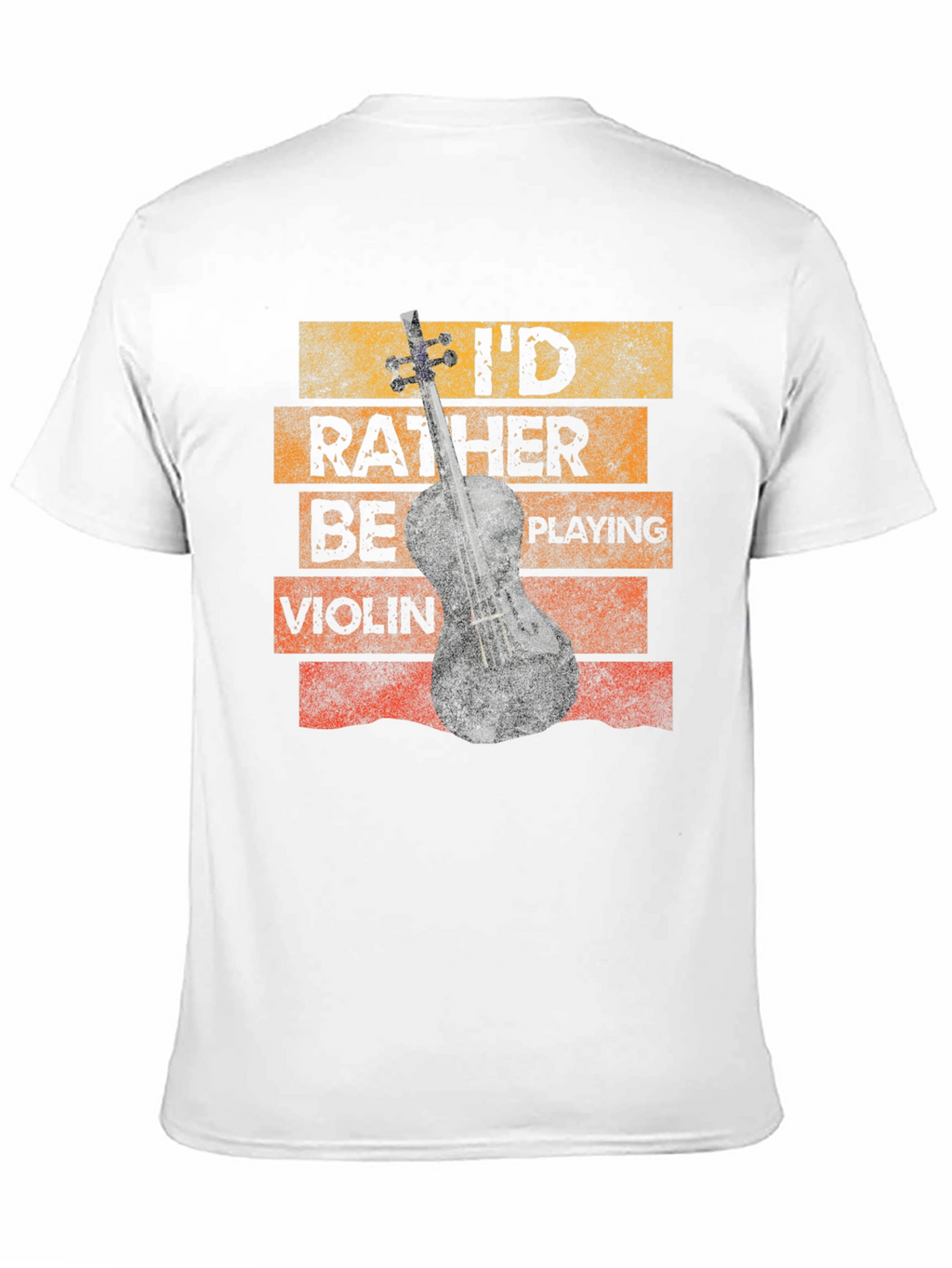 Id Rather Be Playing Violin Novelty T-Shirt