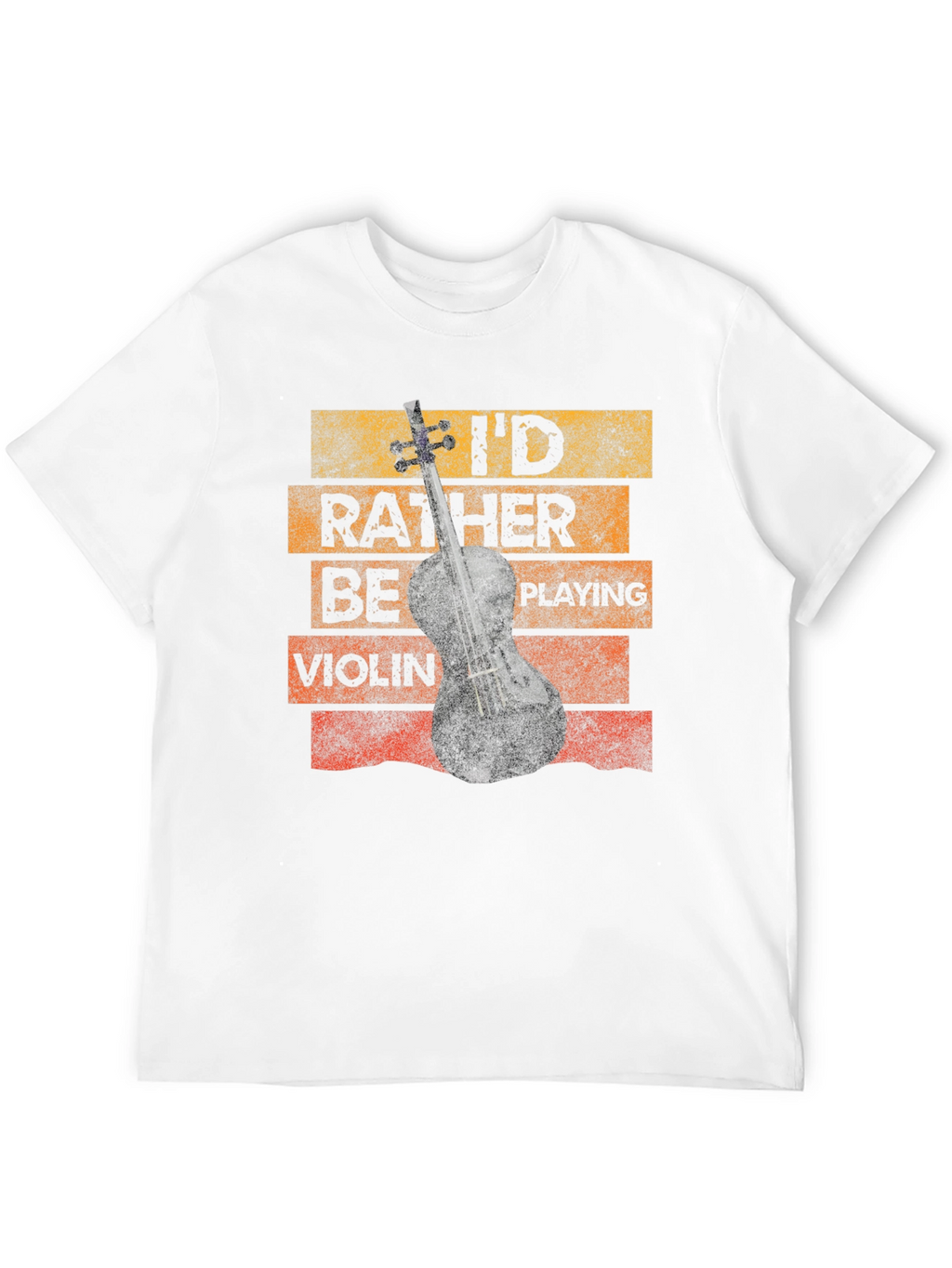 Id Rather Be Playing Violin Novelty T-Shirt