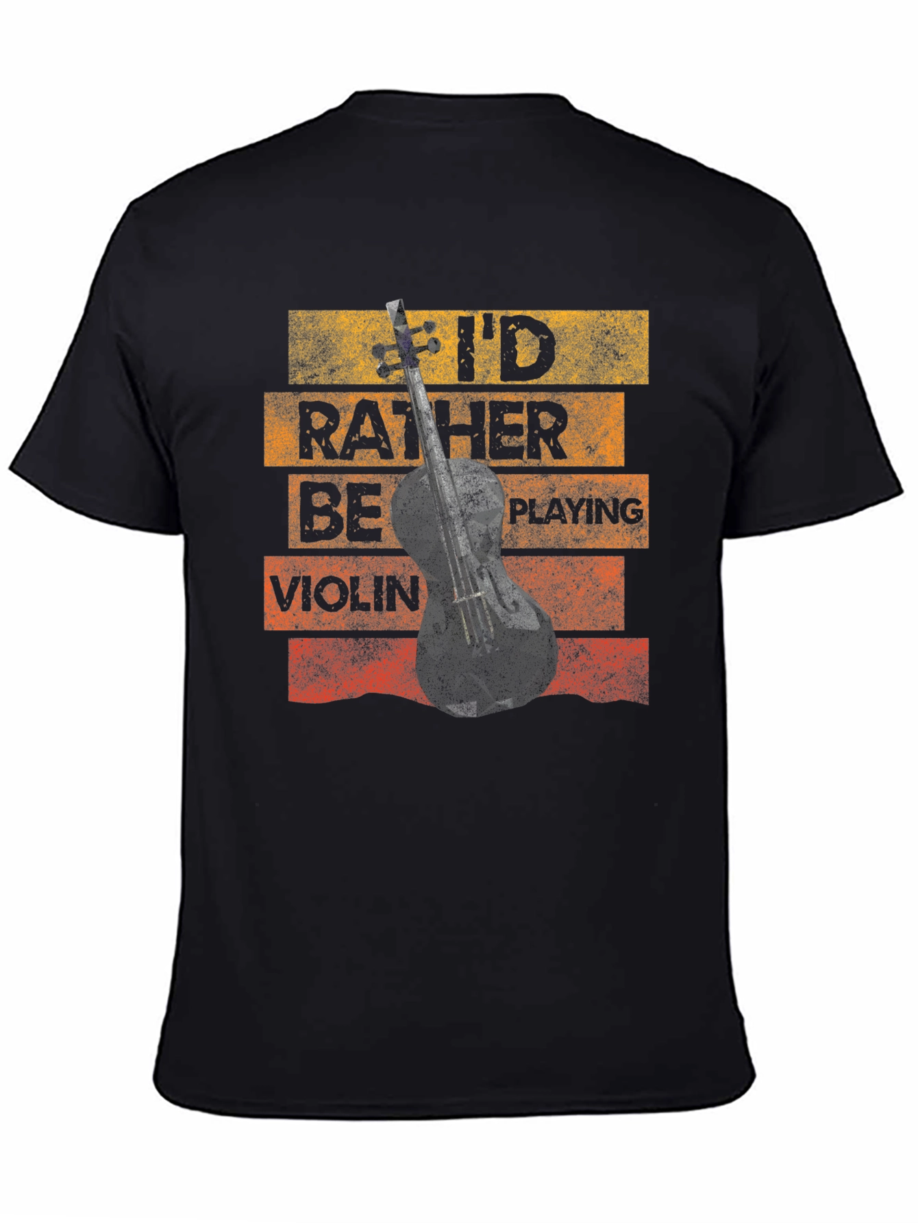 Id Rather Be Playing Violin Novelty T-Shirt