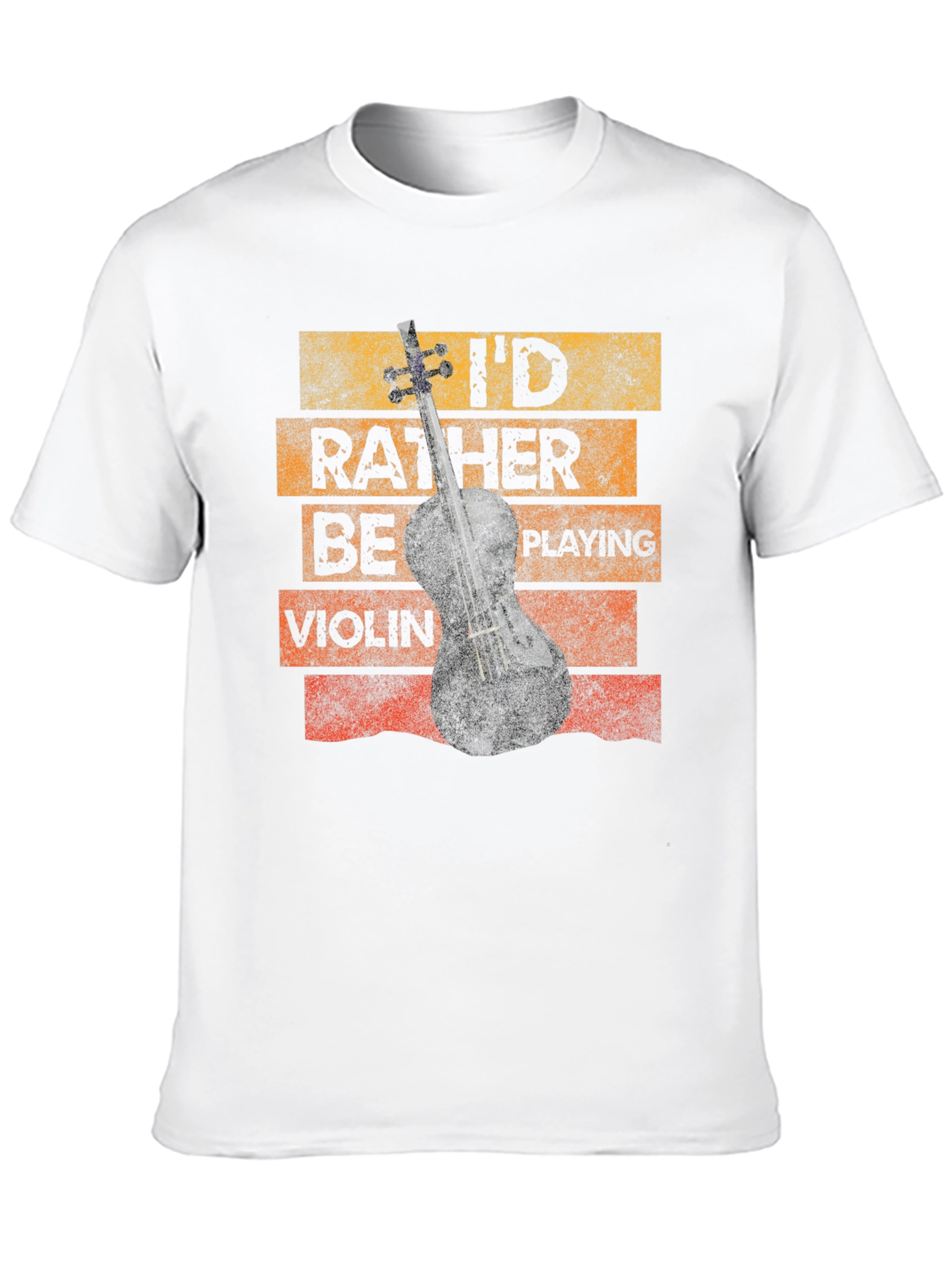 Id Rather Be Playing Violin Novelty T-Shirt