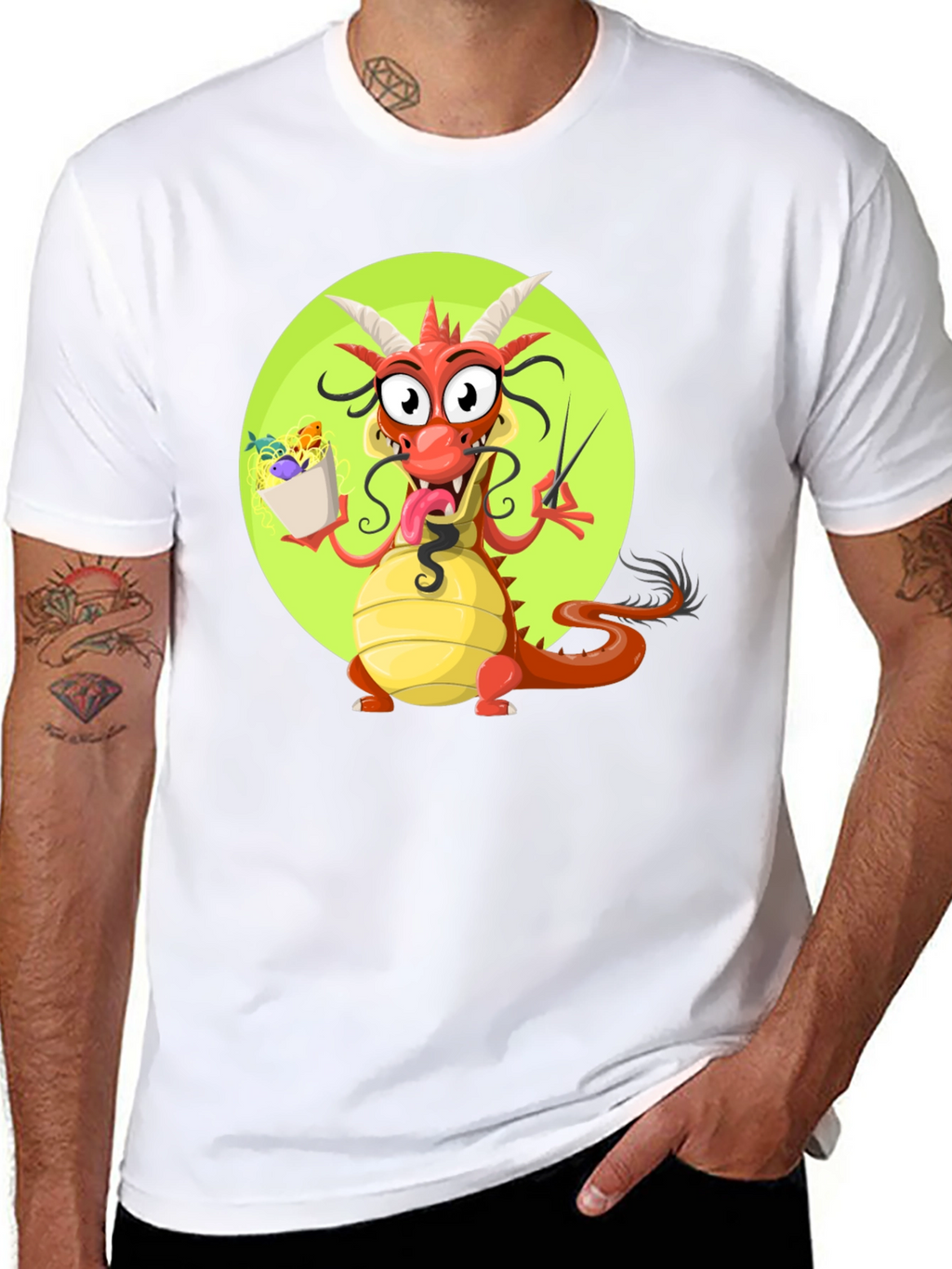 Funny Dragon Ramen T-Shirt
