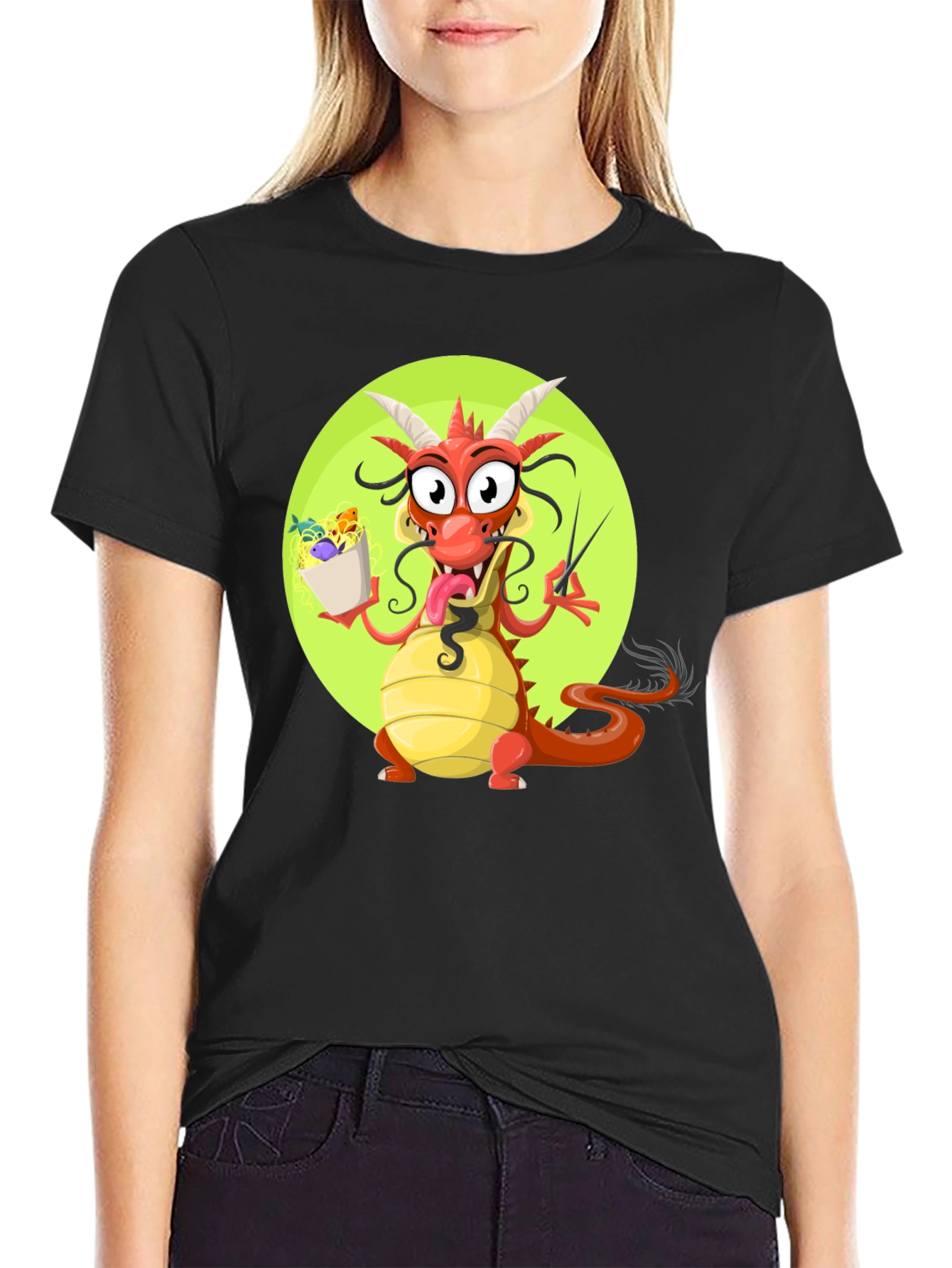 Funny Dragon Ramen T-Shirt