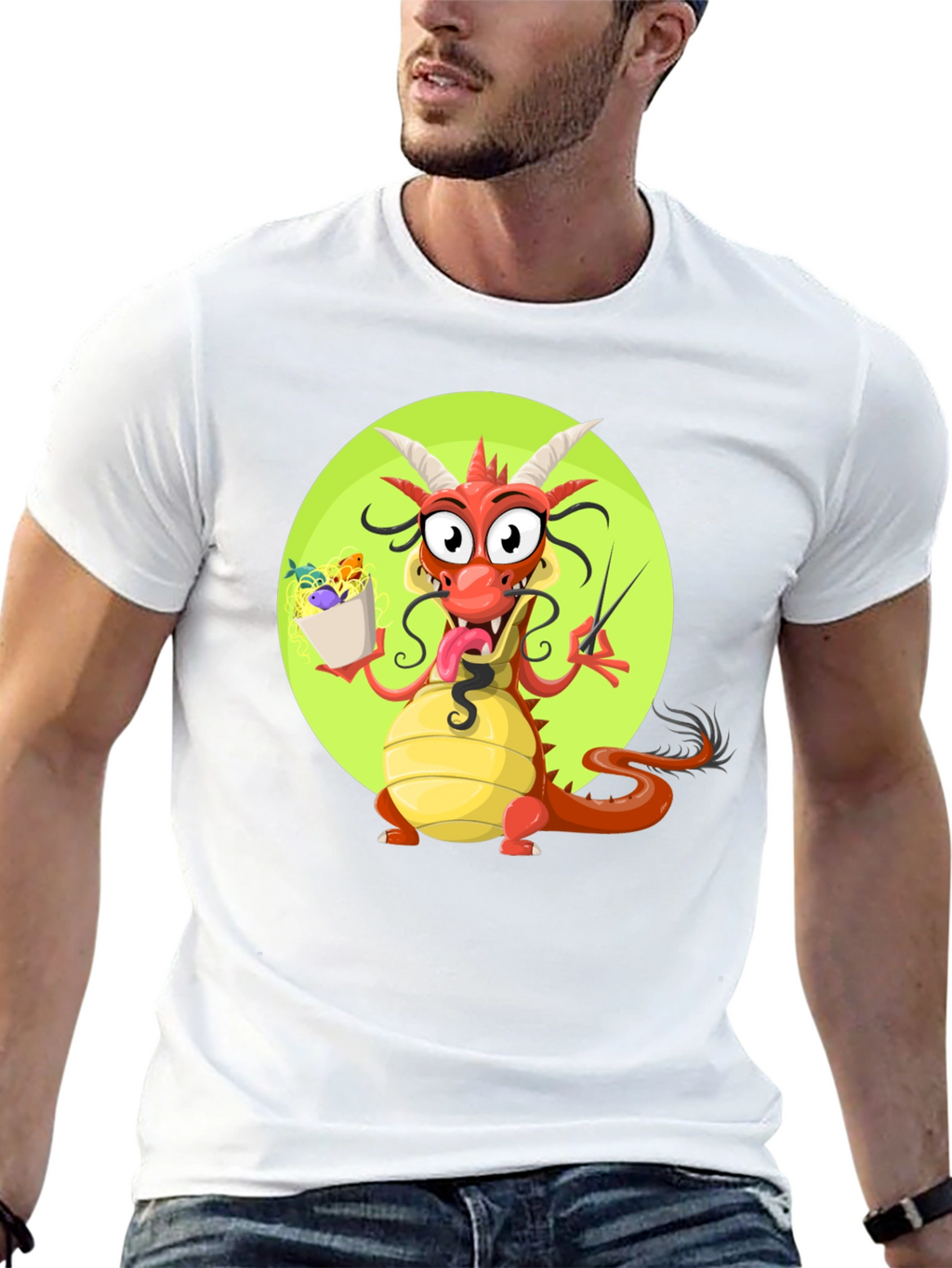 Funny Dragon Ramen T-Shirt