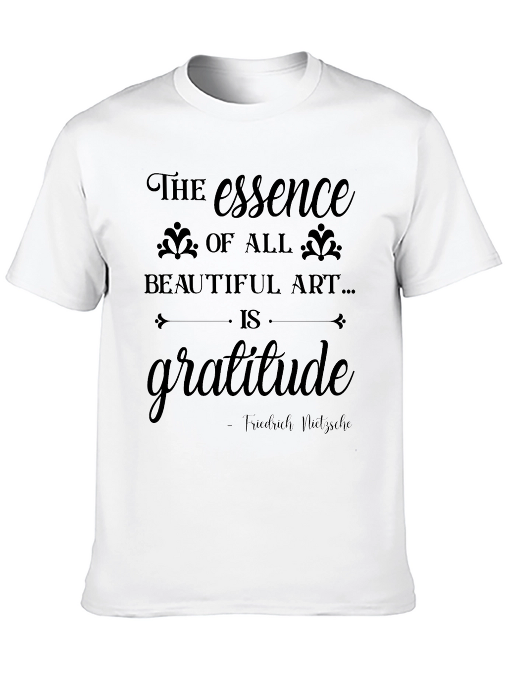 Gratitude Art T-Shirt - Inspirational Design