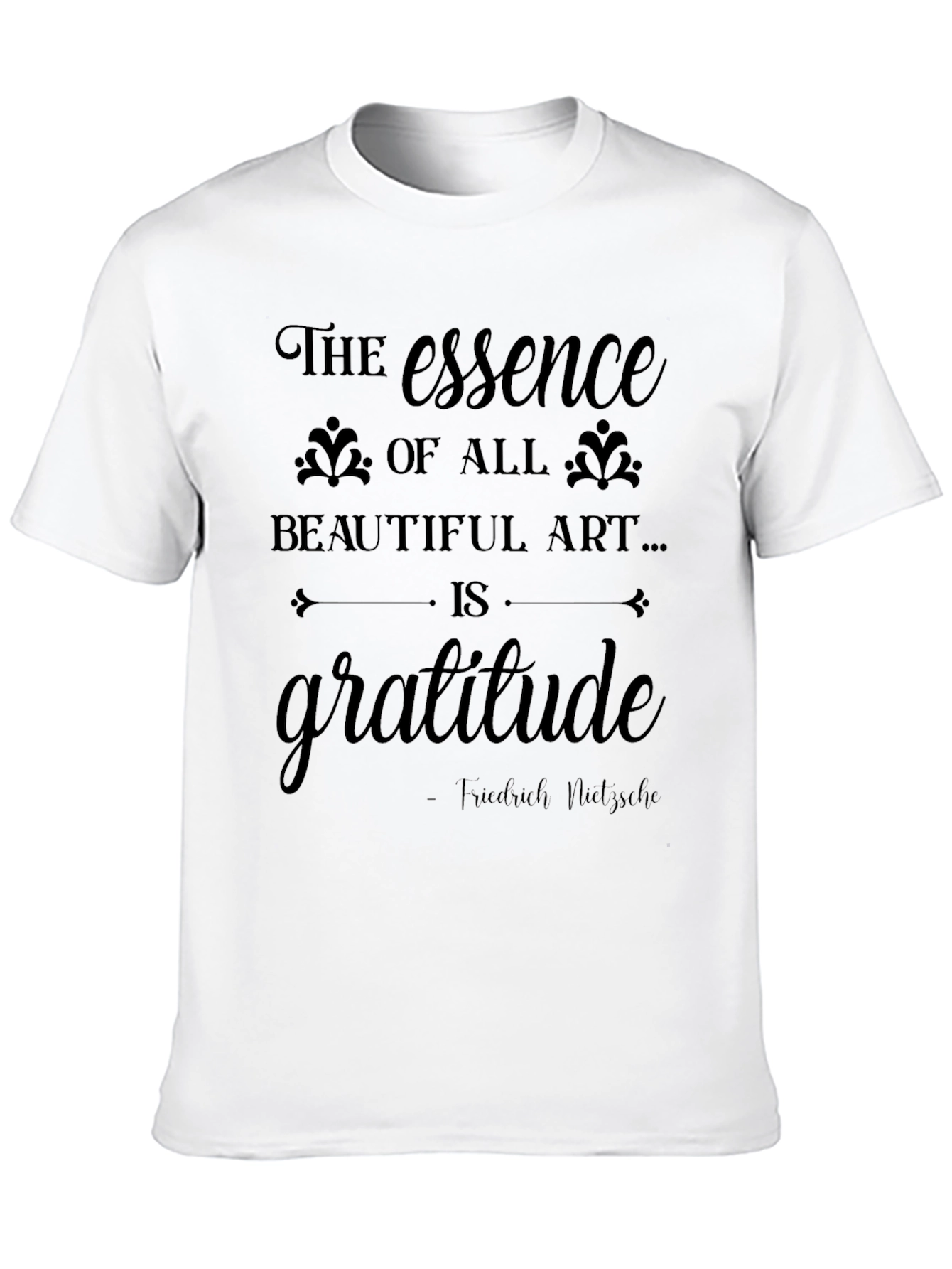 Gratitude Art T-Shirt - Inspirational Design