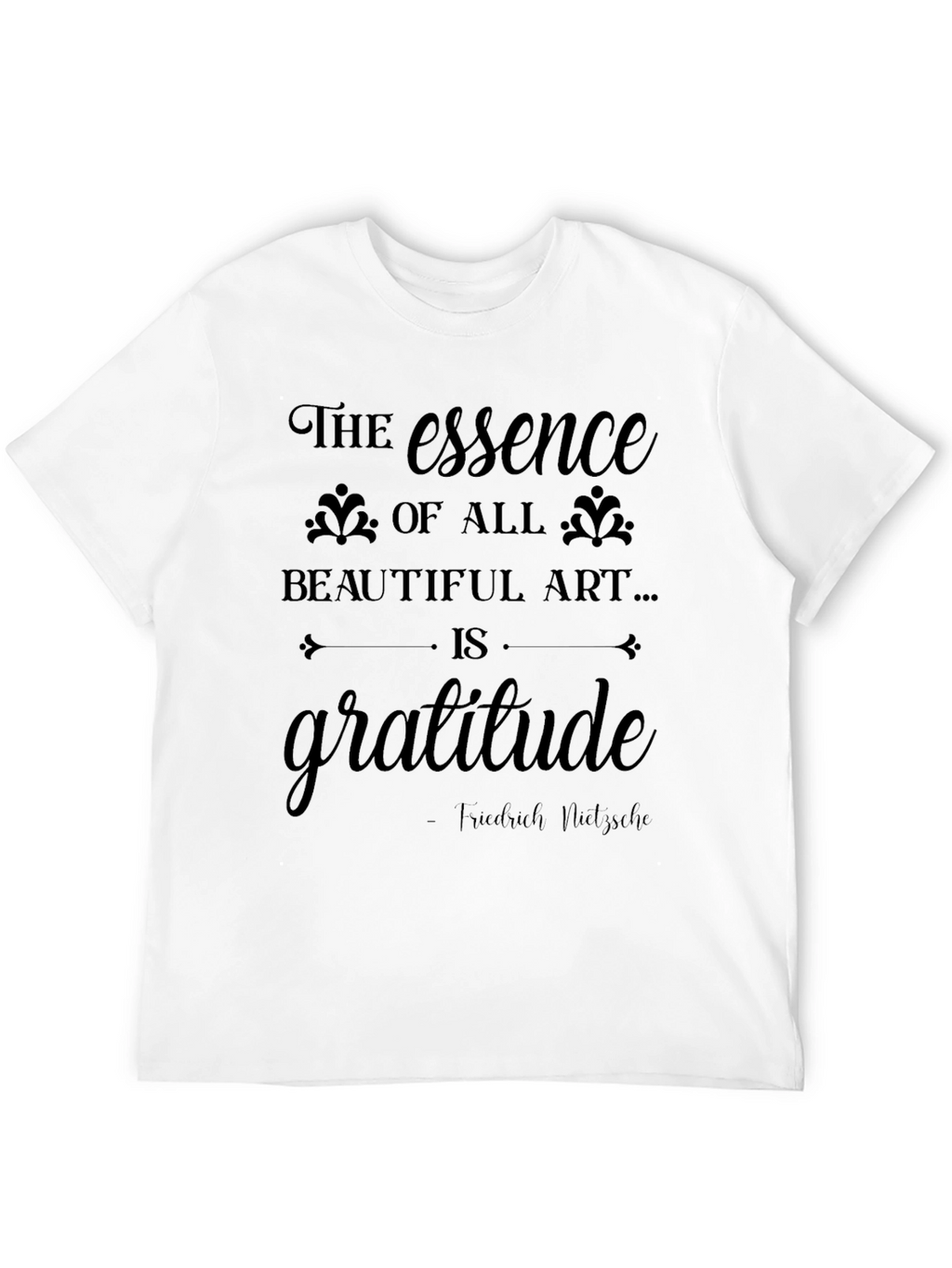 Gratitude Art T-Shirt - Inspirational Design