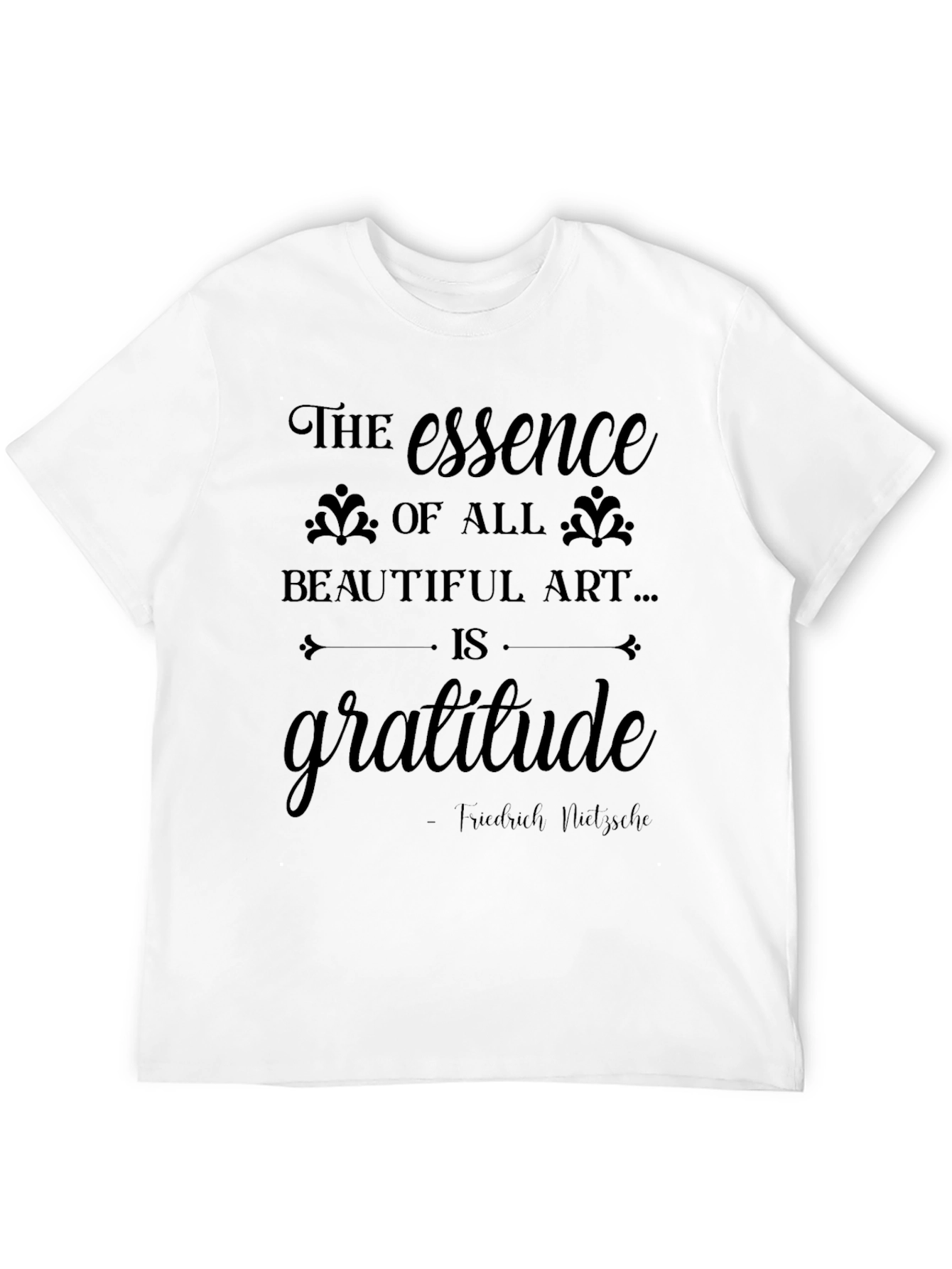 Gratitude Art T-Shirt - Inspirational Design