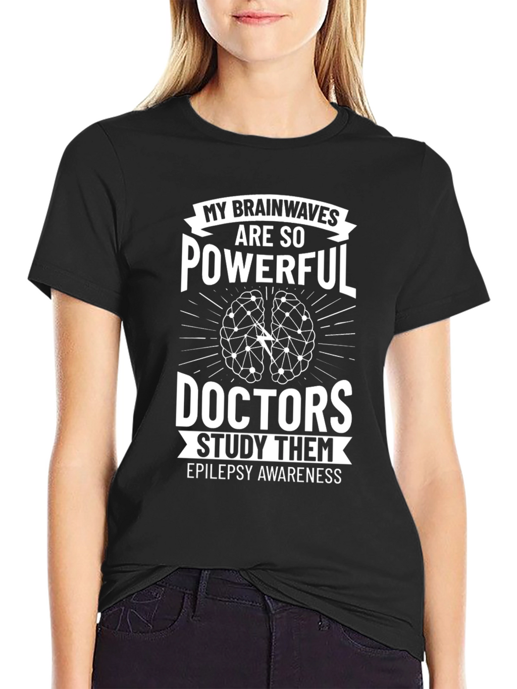 Epilepsy Awareness Brainwaves Powerful Doctors Study T-Shirt