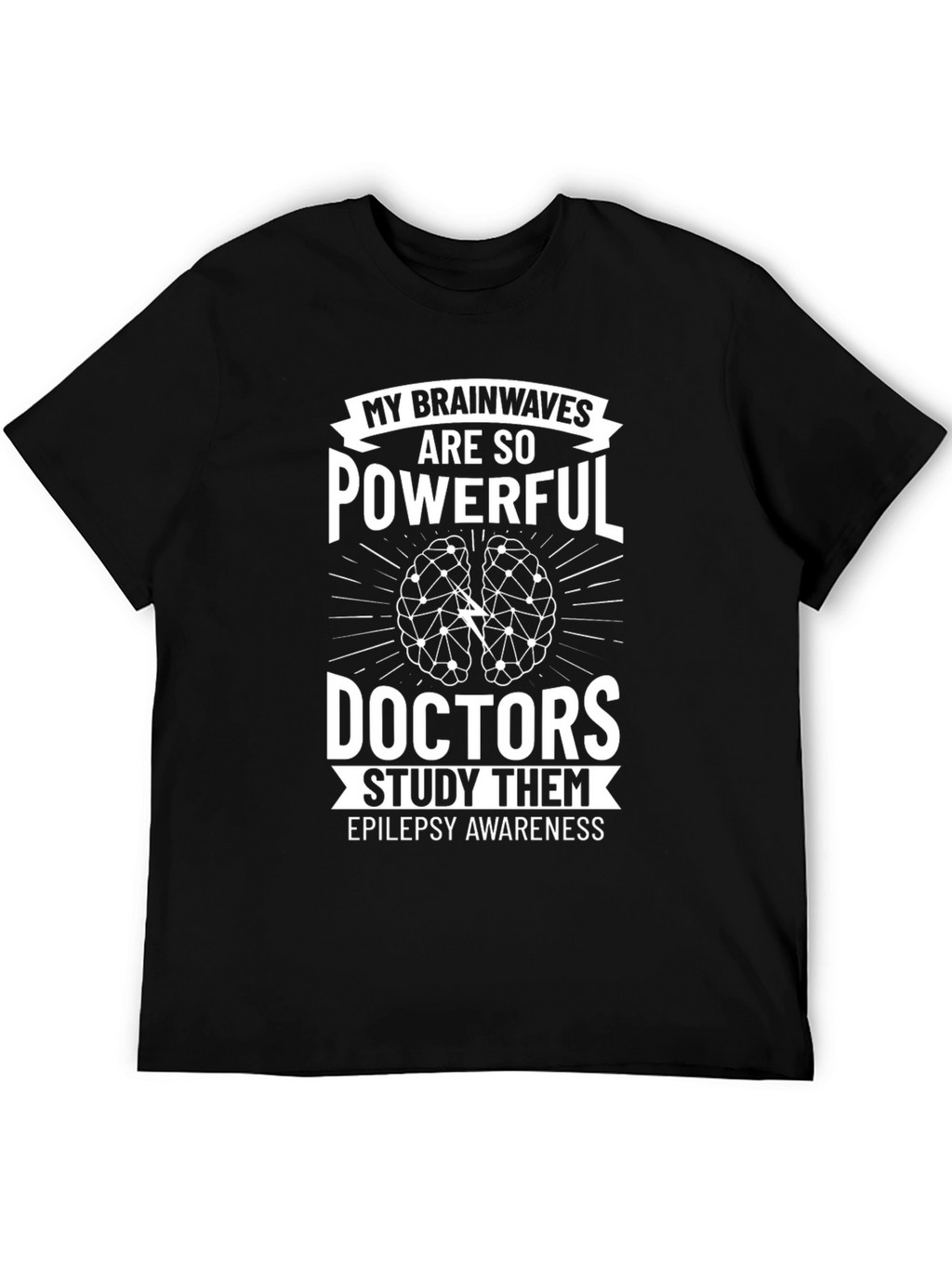 Epilepsy Awareness Brainwaves Powerful Doctors Study T-Shirt