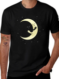 Moon Hug Graphic Tee - Soft Cotton Comfort