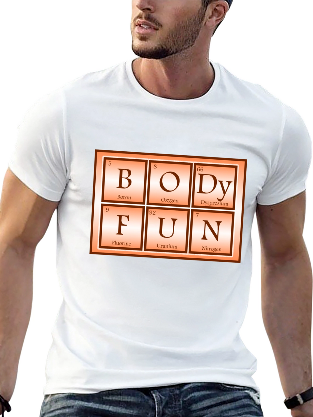 Periodic Table Body Fun Graphic Tee