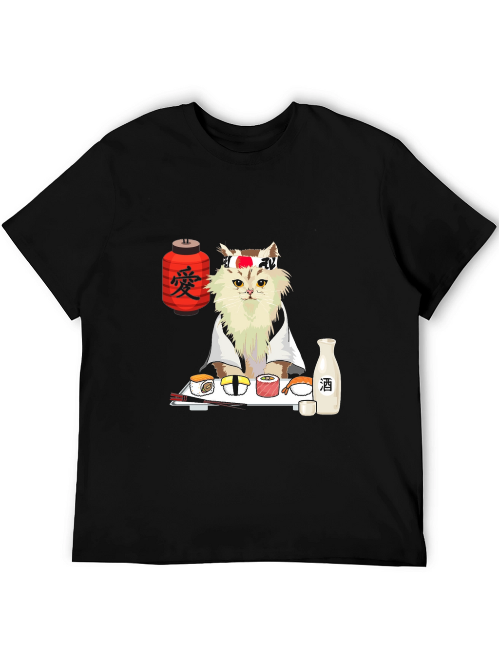 Sushi Cat T-Shirt - Japanese Chef Kitty Tee