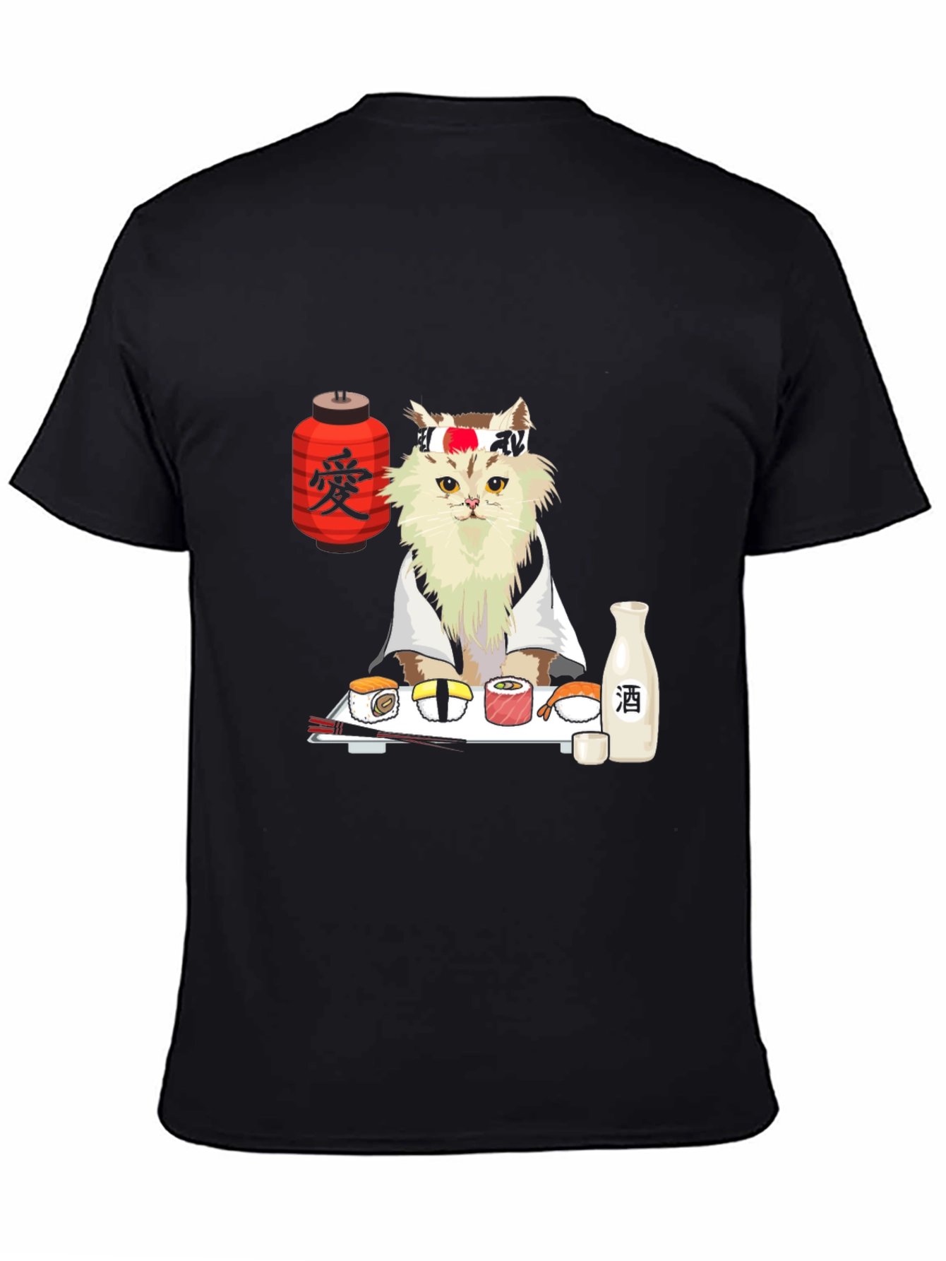 Sushi Cat T-Shirt - Japanese Chef Kitty Tee