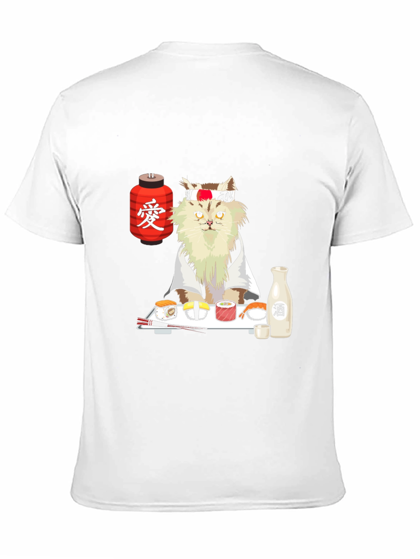 Sushi Cat T-Shirt - Japanese Chef Kitty Tee