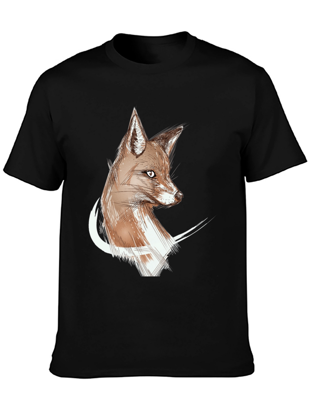 Fox Sketch Graphic Tee - Stylish Unisex T-Shirt