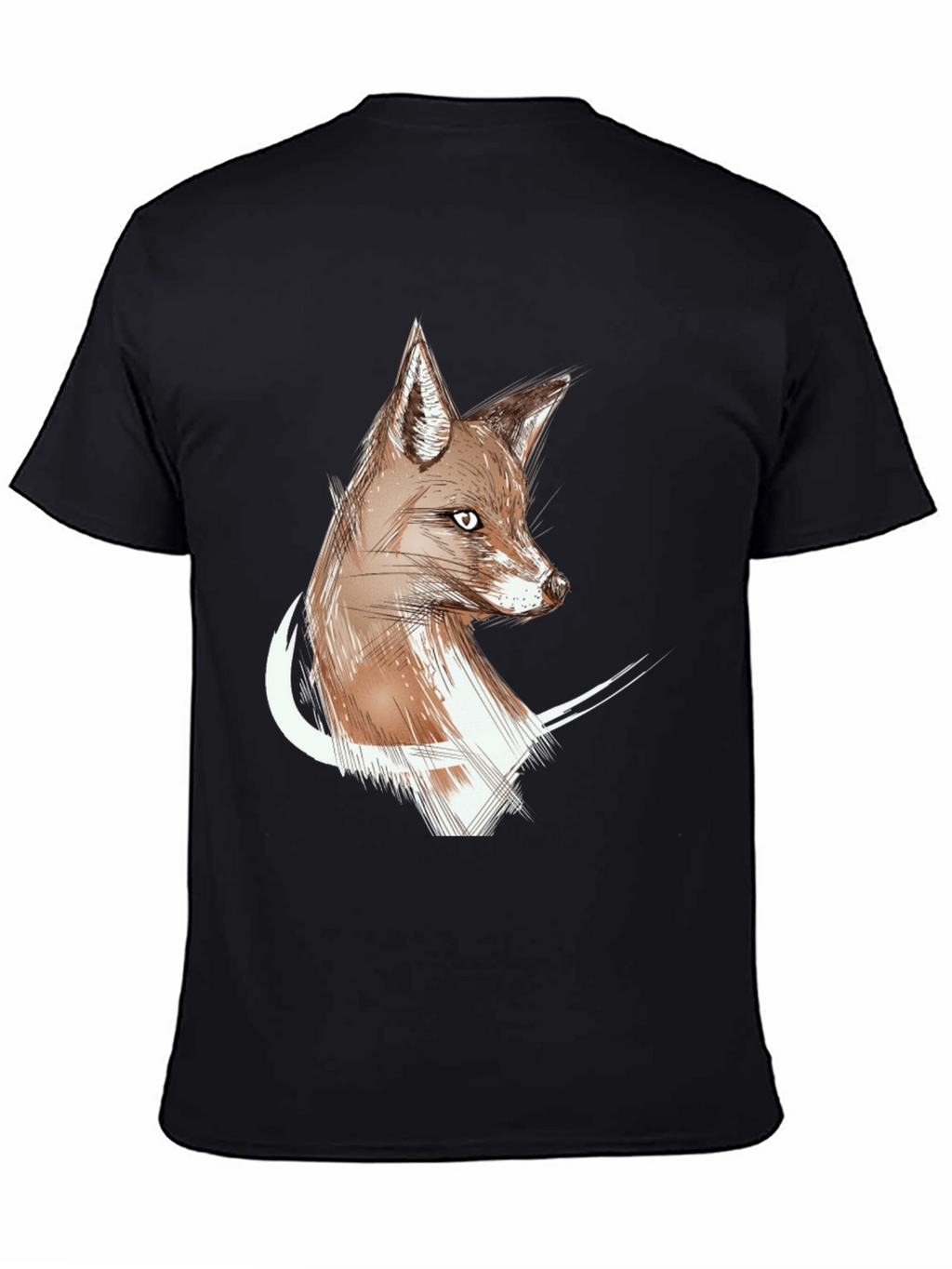 Fox Sketch Graphic Tee - Stylish Unisex T-Shirt