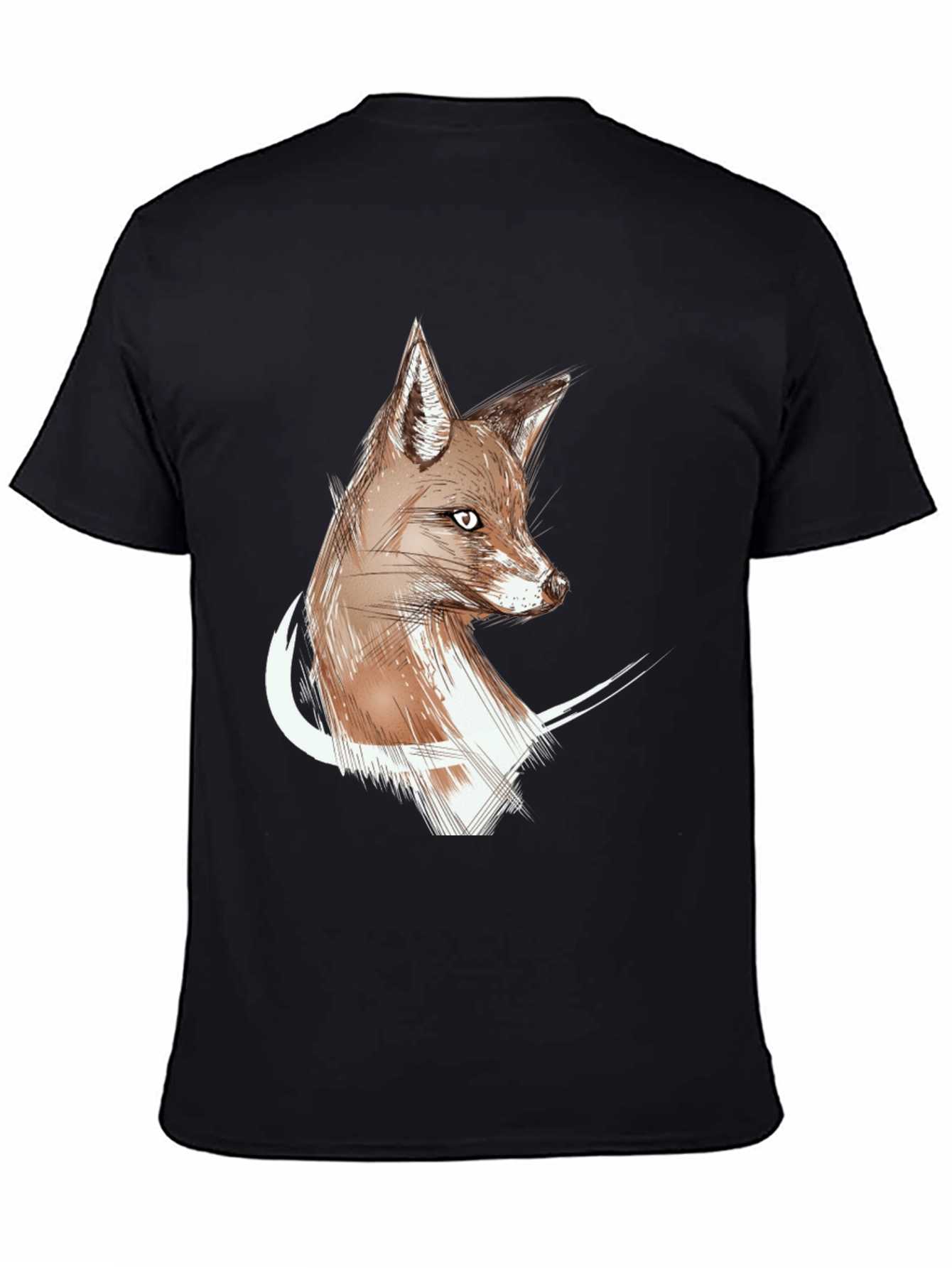 Fox Sketch Graphic Tee - Stylish Unisex T-Shirt