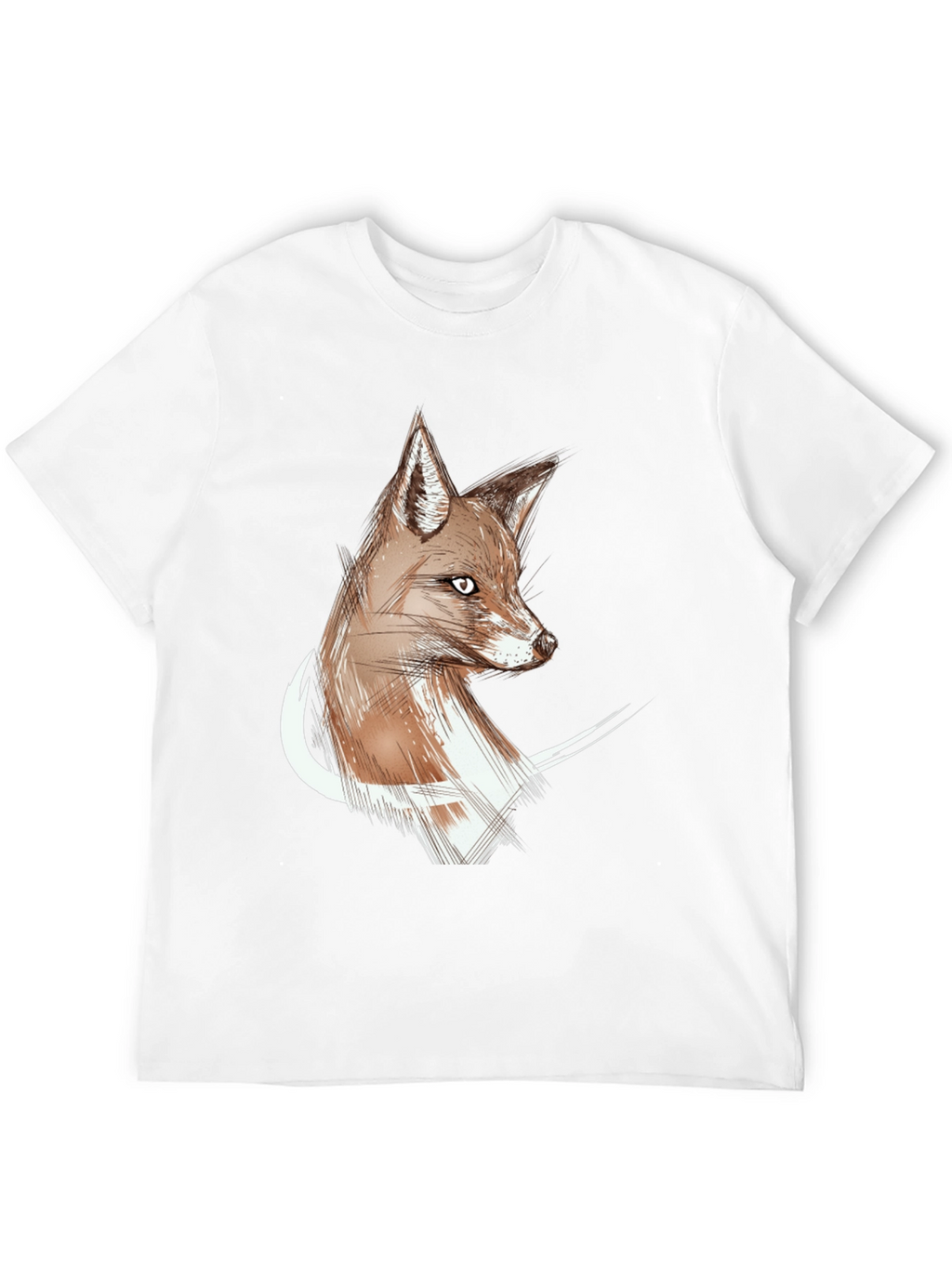 Fox Sketch Graphic Tee - Stylish Unisex T-Shirt