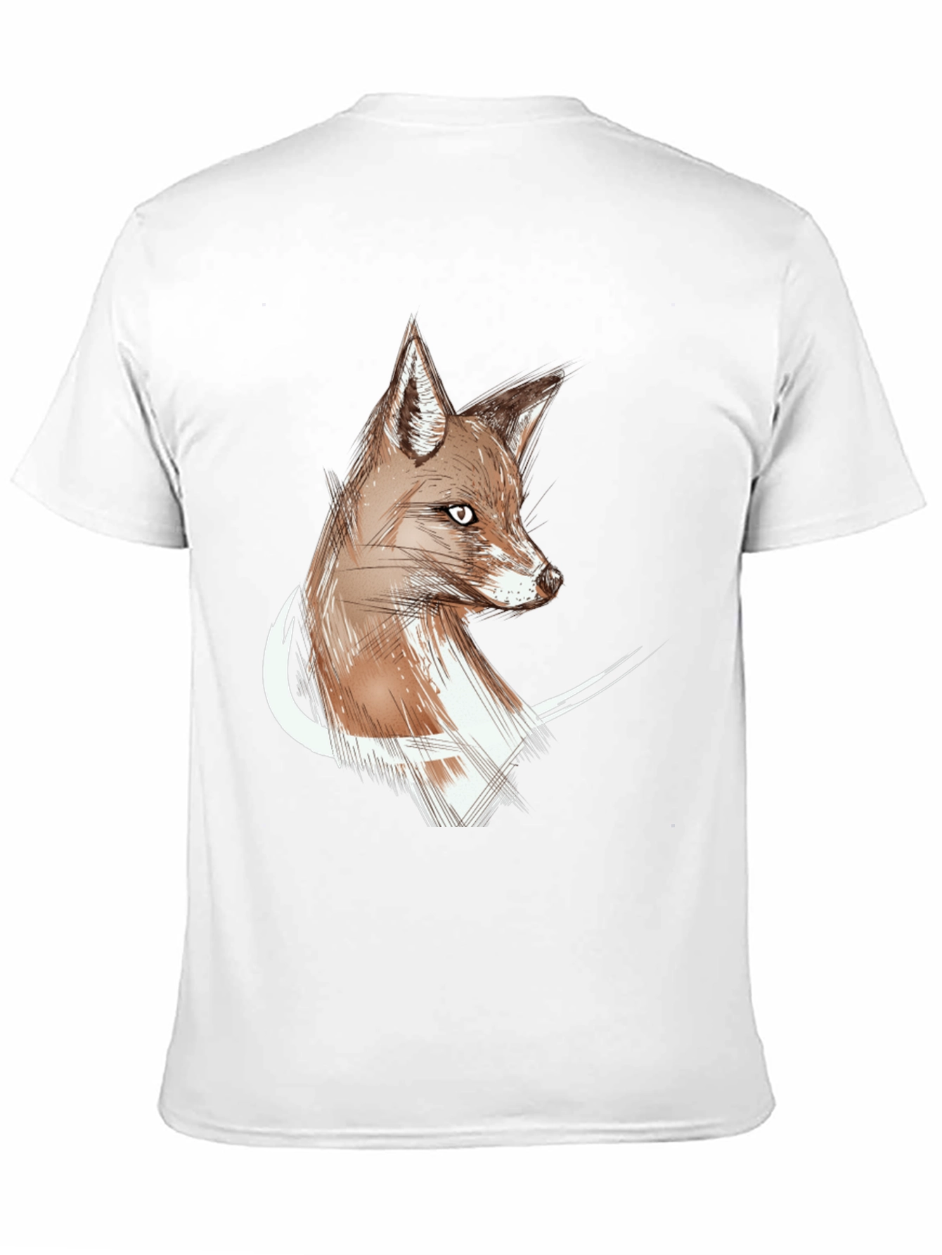 Fox Sketch Graphic Tee - Stylish Unisex T-Shirt