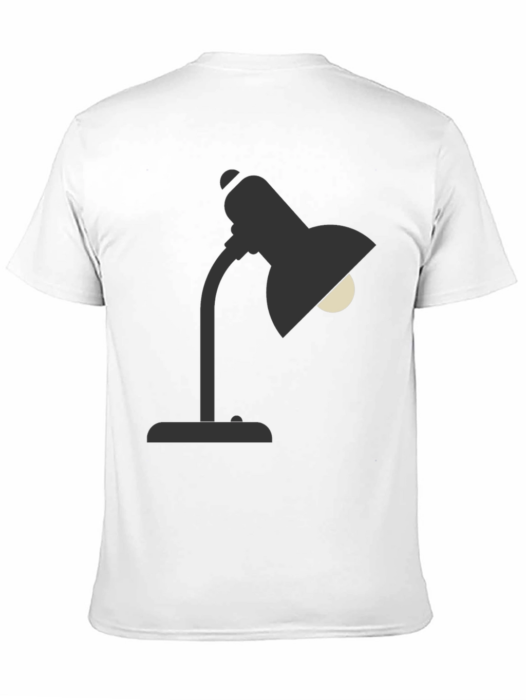 Desk Lamp Graphic Tee - Modern Black T-Shirt